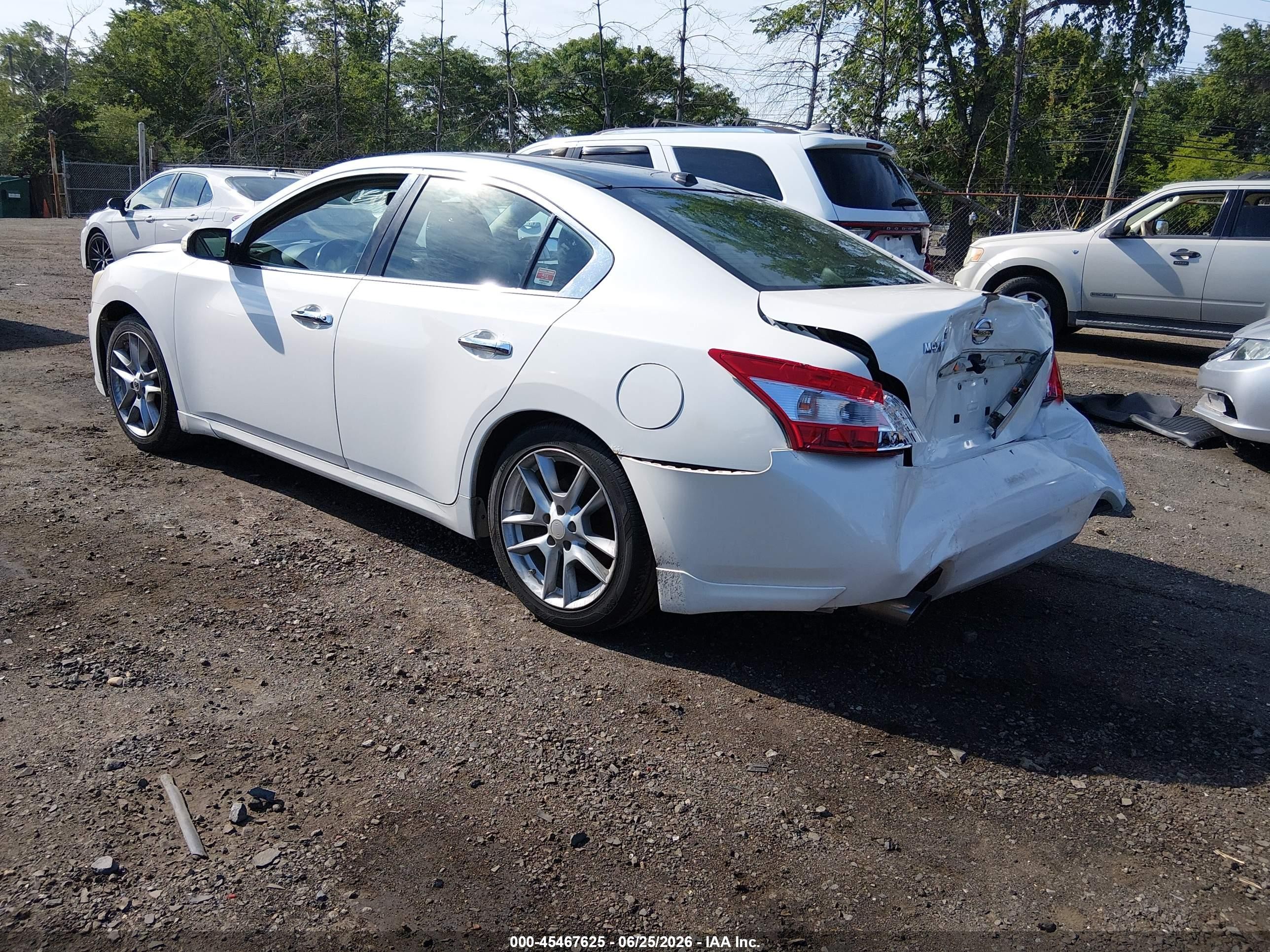 2010 Nissan Maxima 3.5 Sv Белый vin: 1N4AA5AP8AC827955
