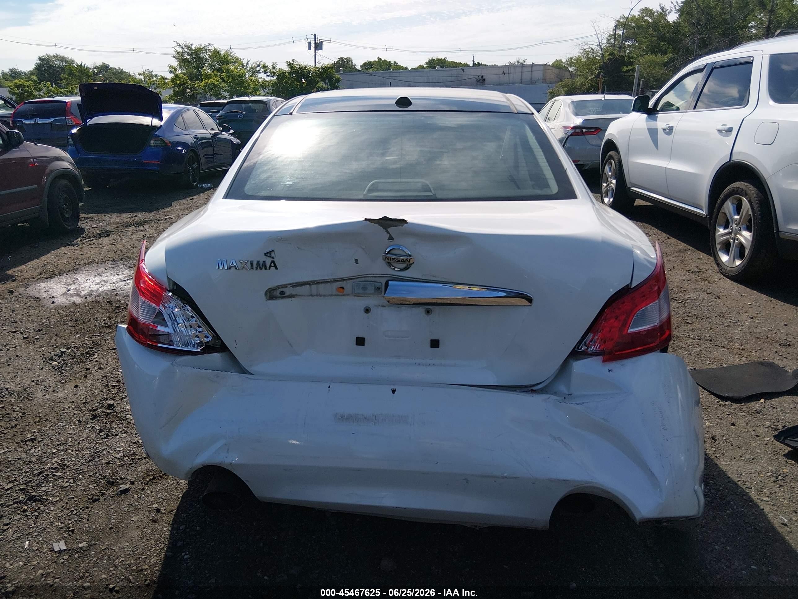 2010 Nissan Maxima 3.5 Sv Белый vin: 1N4AA5AP8AC827955