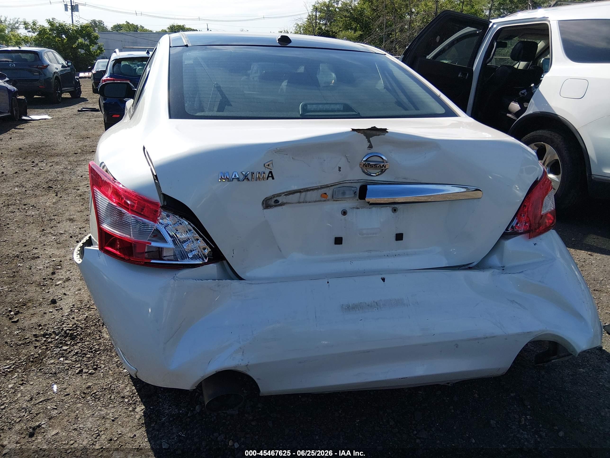 2010 Nissan Maxima 3.5 Sv Белый vin: 1N4AA5AP8AC827955
