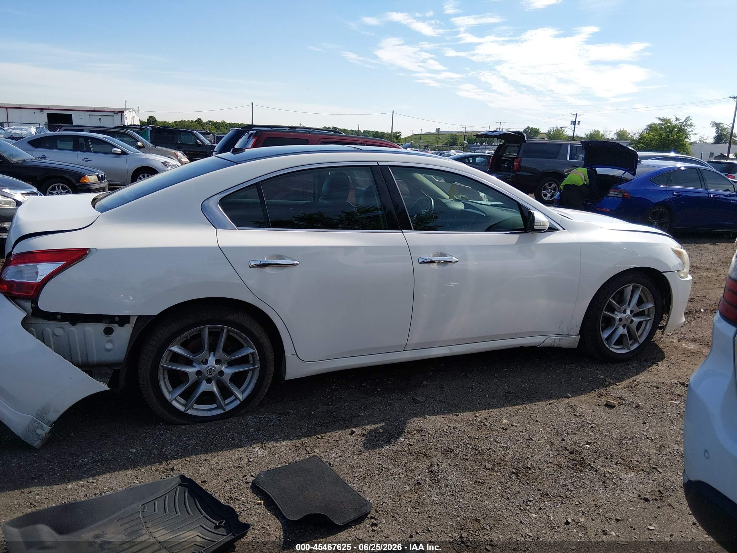 2010 Nissan Maxima 3.5 Sv Белый vin: 1N4AA5AP8AC827955
