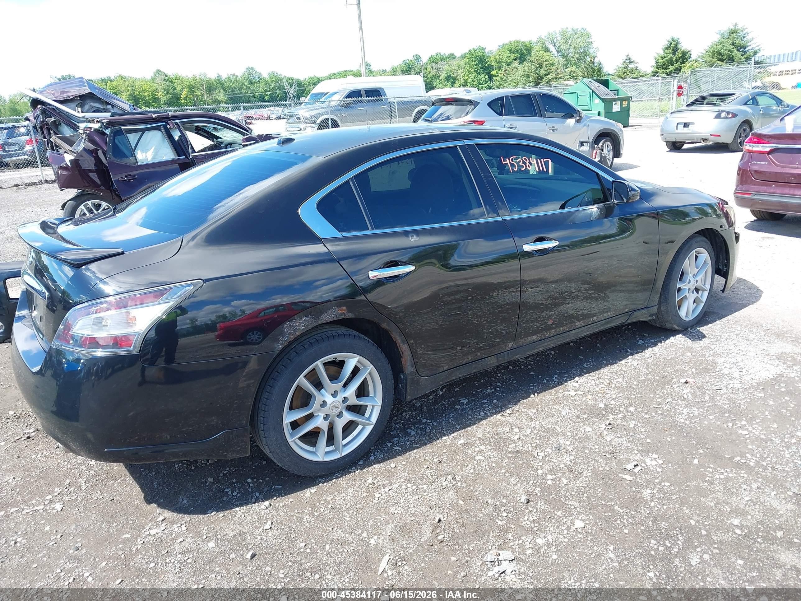 2010 Nissan Maxima 3.5 Sv Black vin: 1N4AA5AP8AC835506
