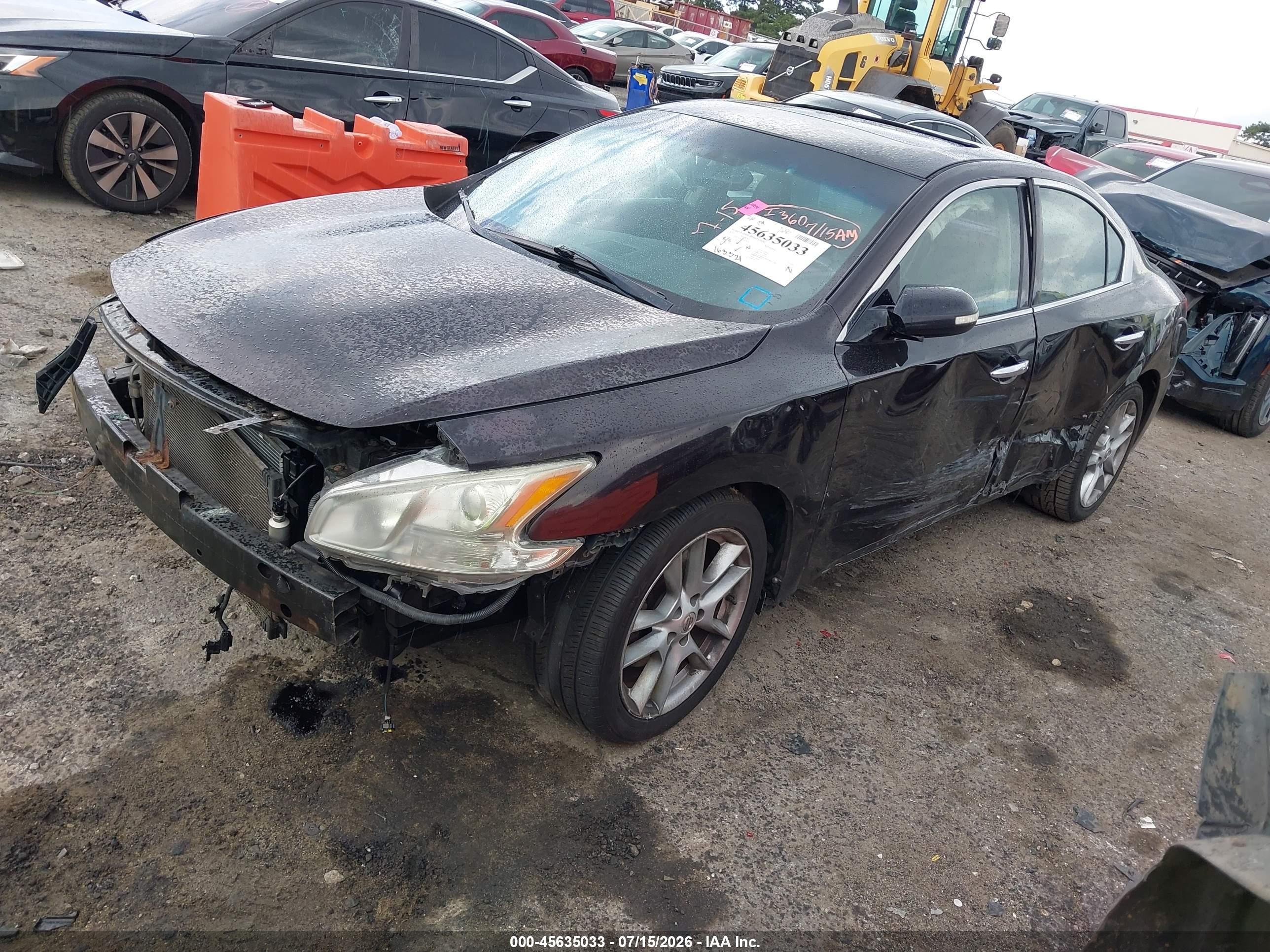2010 Nissan Maxima 3.5 Sv Black vin: 1N4AA5AP8AC840818