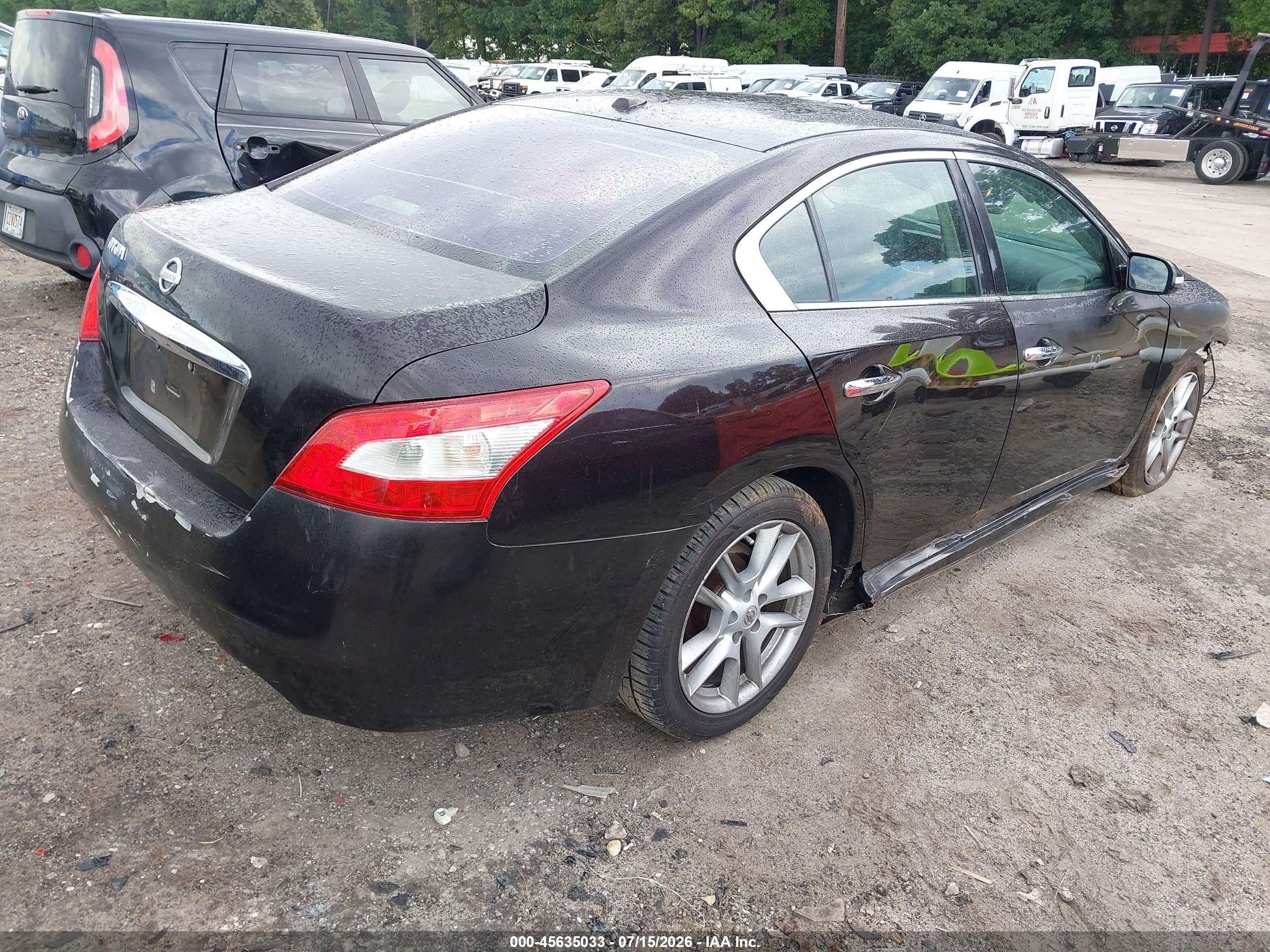 2010 Nissan Maxima 3.5 Sv Black vin: 1N4AA5AP8AC840818