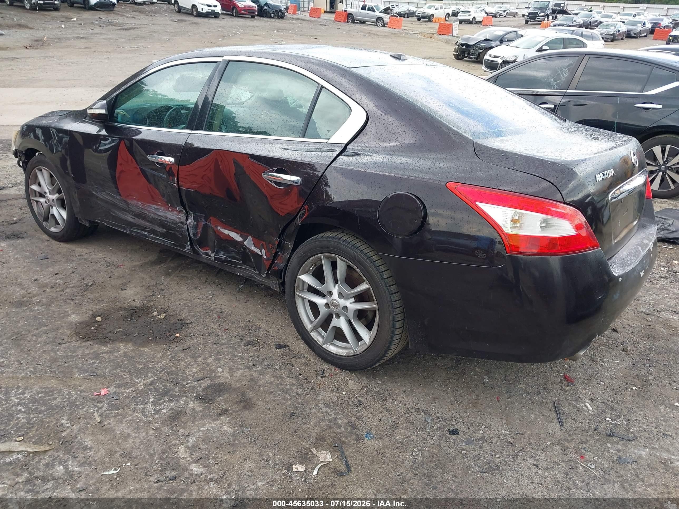 2010 Nissan Maxima 3.5 Sv Black vin: 1N4AA5AP8AC840818