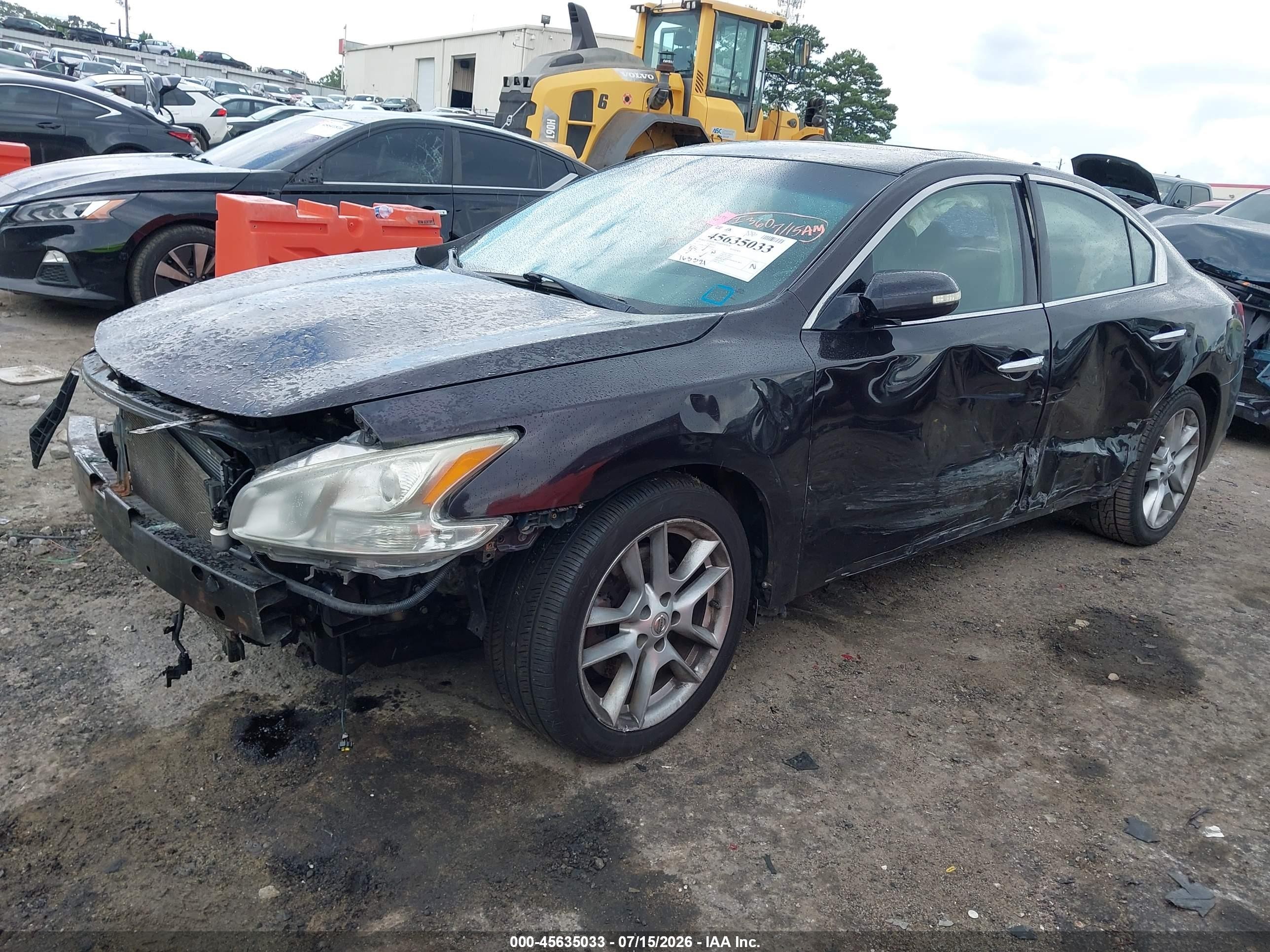 2010 Nissan Maxima 3.5 Sv Black vin: 1N4AA5AP8AC840818