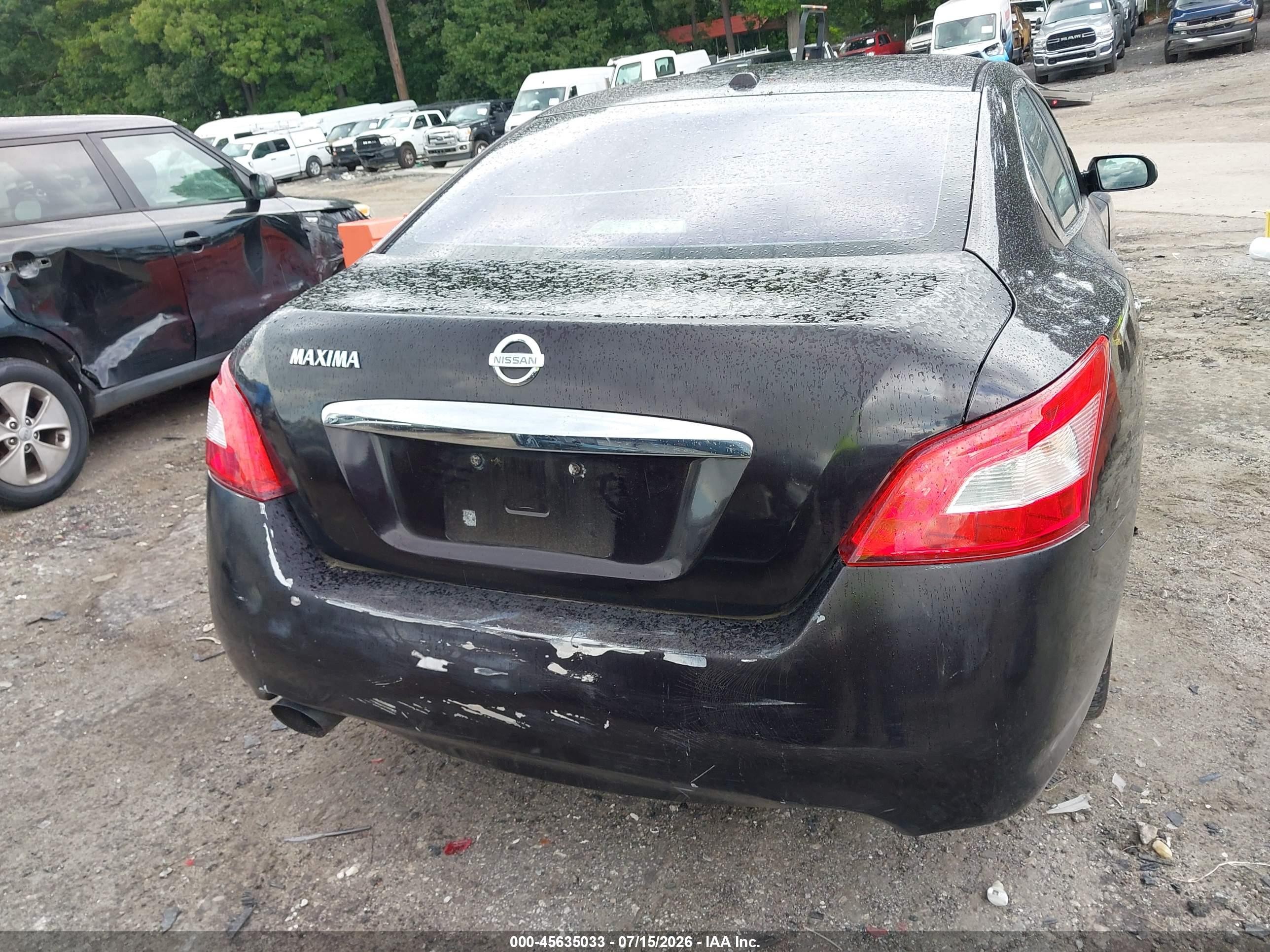 2010 Nissan Maxima 3.5 Sv Black vin: 1N4AA5AP8AC840818