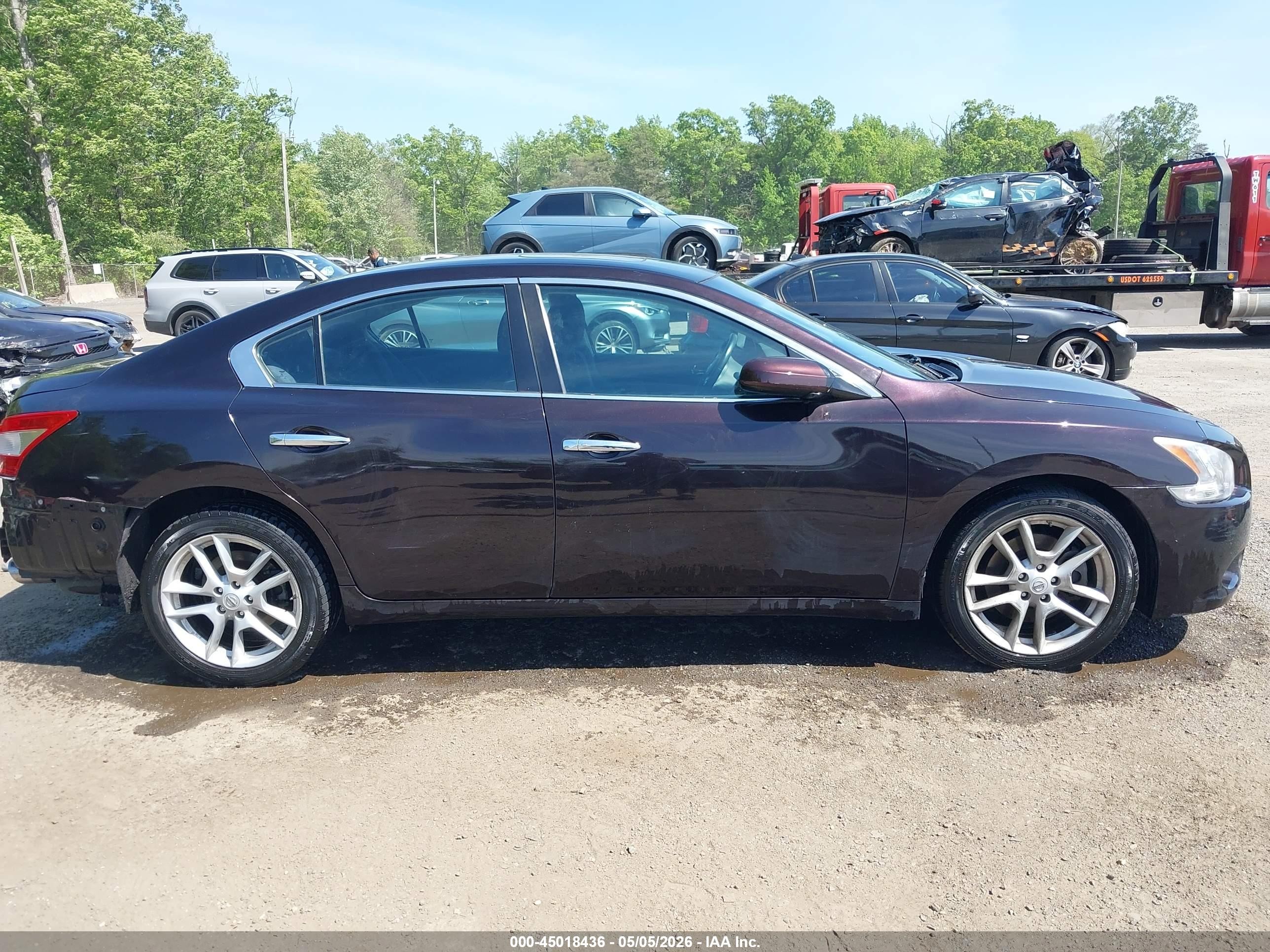 2010 Nissan Maxima 3.5 S Бордовый vin: 1N4AA5AP8AC862852