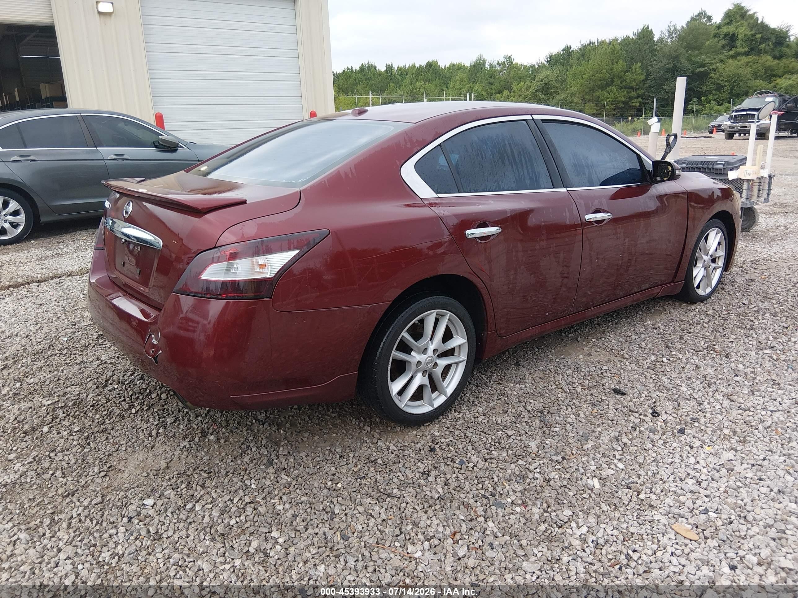 2010 Nissan Maxima 3.5 Sv Maroon vin: 1N4AA5AP8AC863399