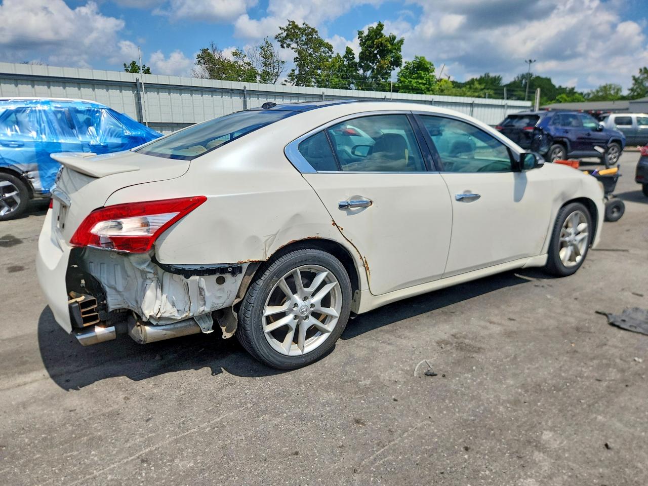 2010 Nissan Maxima 3.5 S Белый vin: 1N4AA5AP8AC874077
