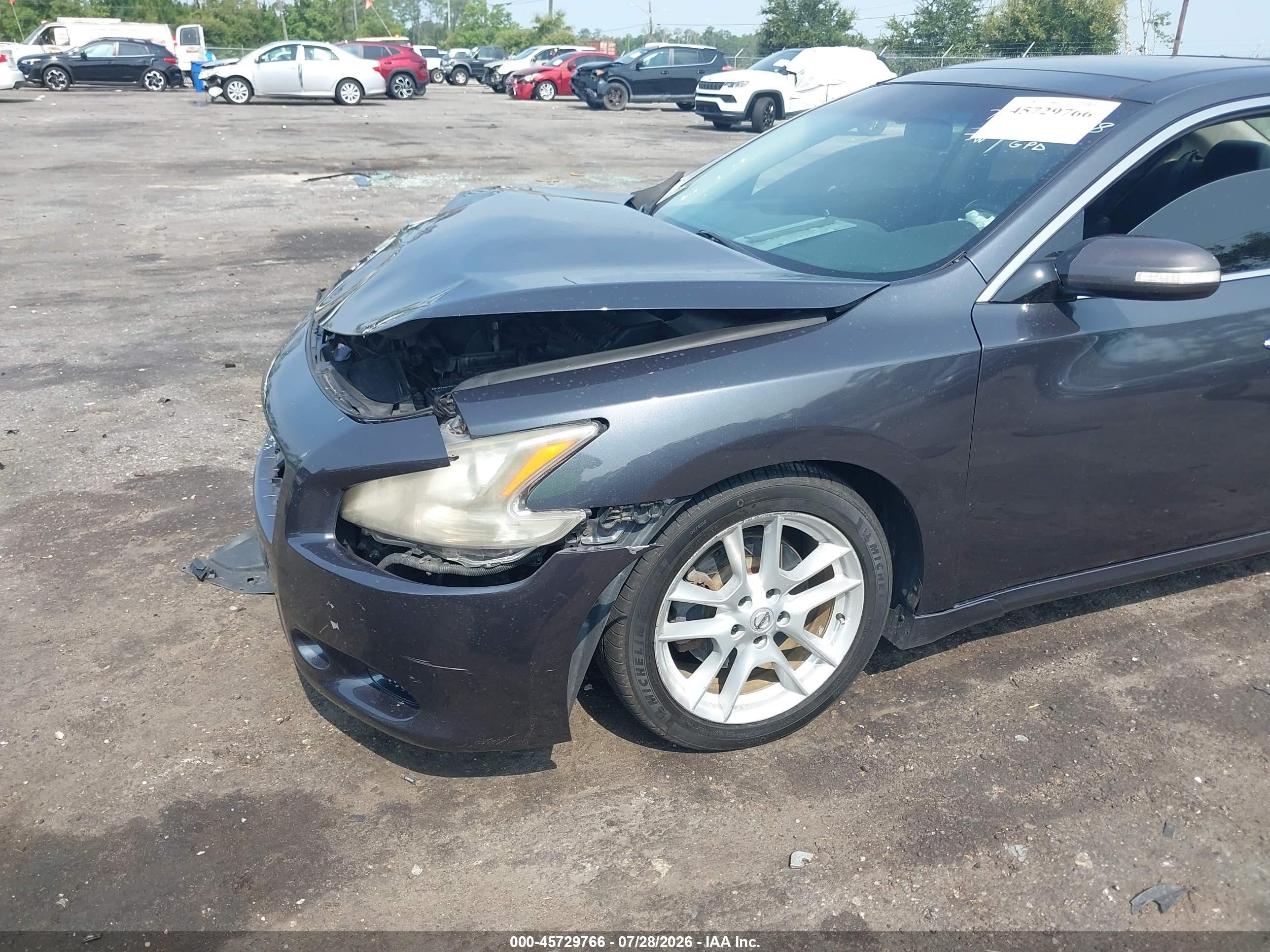 2011 Nissan Maxima 3.5 Sv Gray vin: 1N4AA5AP8BC836737