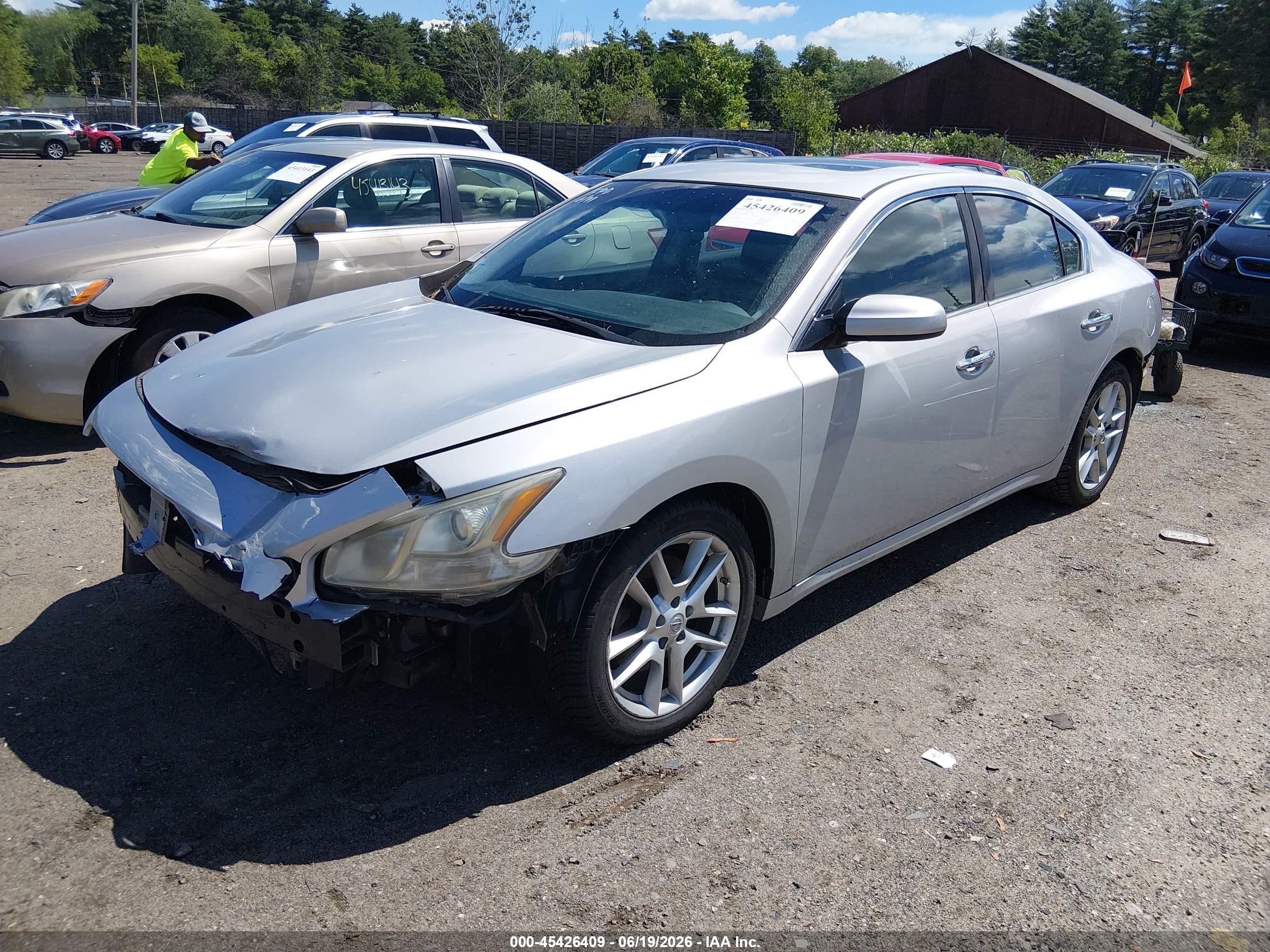 2011 Nissan Maxima 3.5 S Silver vin: 1N4AA5AP8BC852050