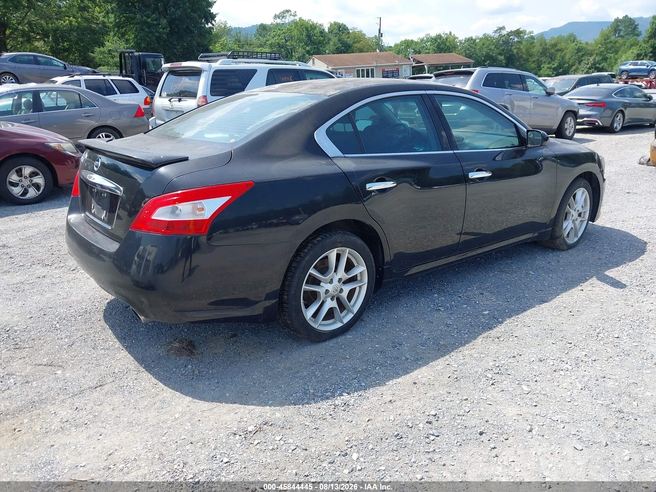 2011 Nissan Maxima 3.5 S Черный vin: 1N4AA5AP8BC853375
