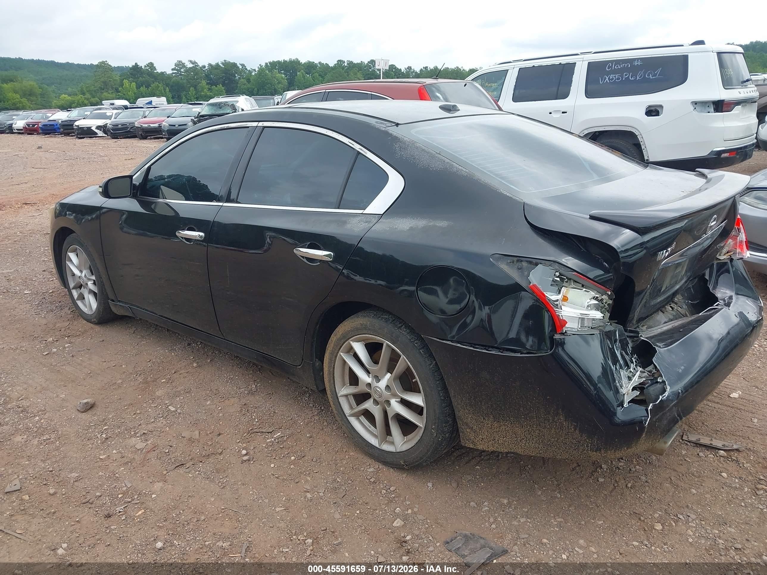 2011 Nissan Maxima 3.5 Sv Black vin: 1N4AA5AP8BC853599