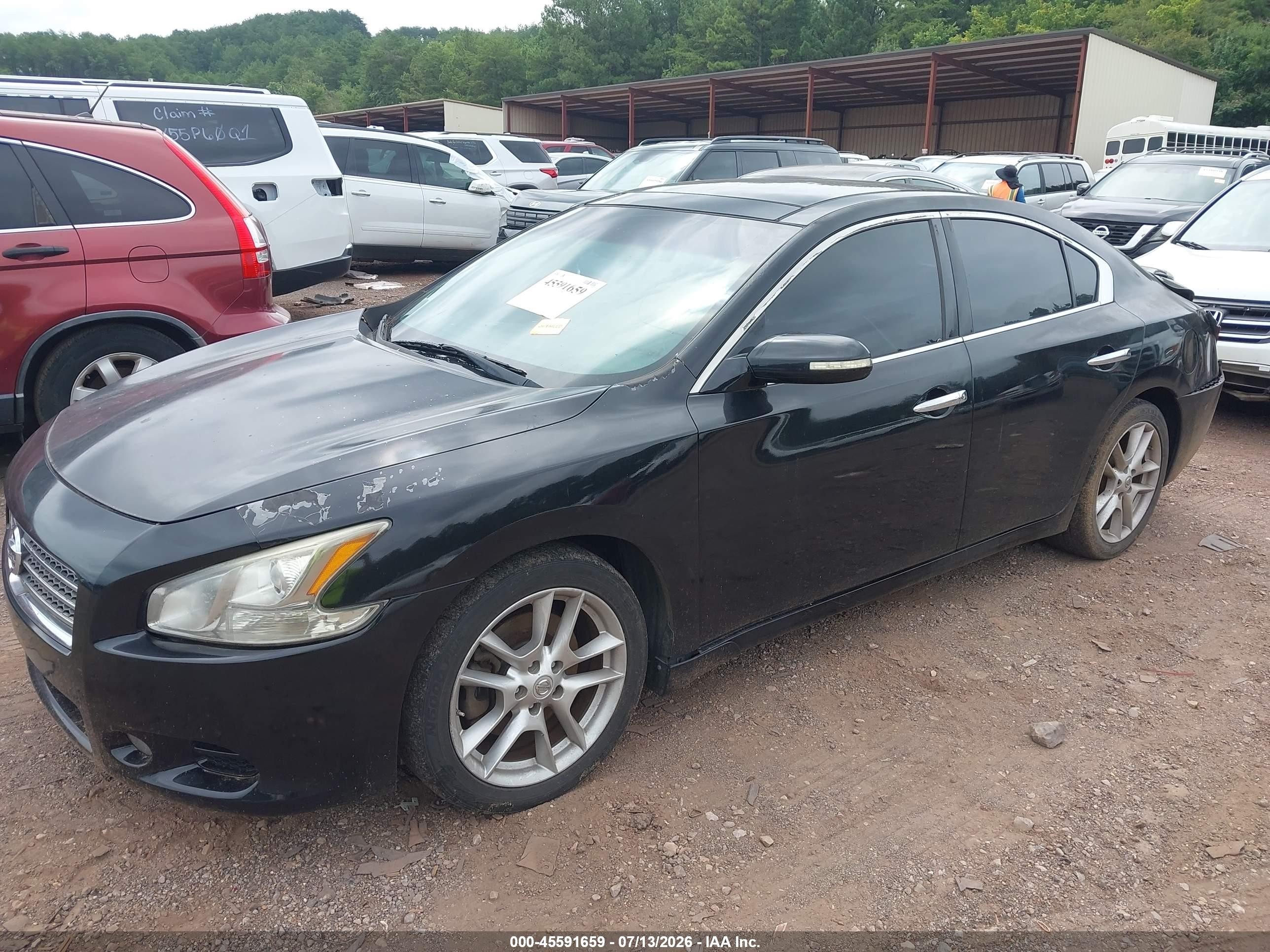 2011 Nissan Maxima 3.5 Sv Black vin: 1N4AA5AP8BC853599