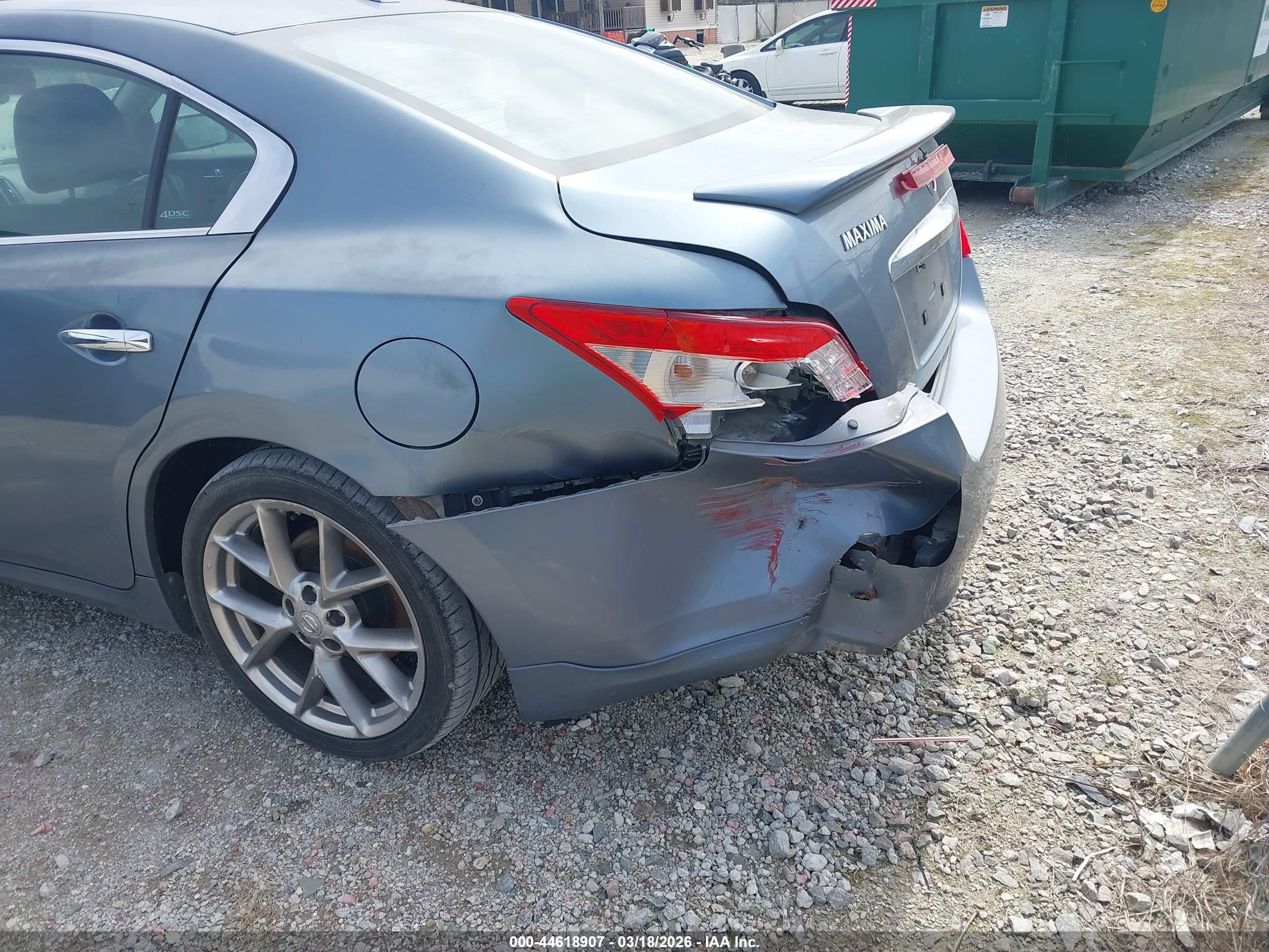 2011 Nissan Maxima 3.5 Sv Blue vin: 1N4AA5AP8BC856857