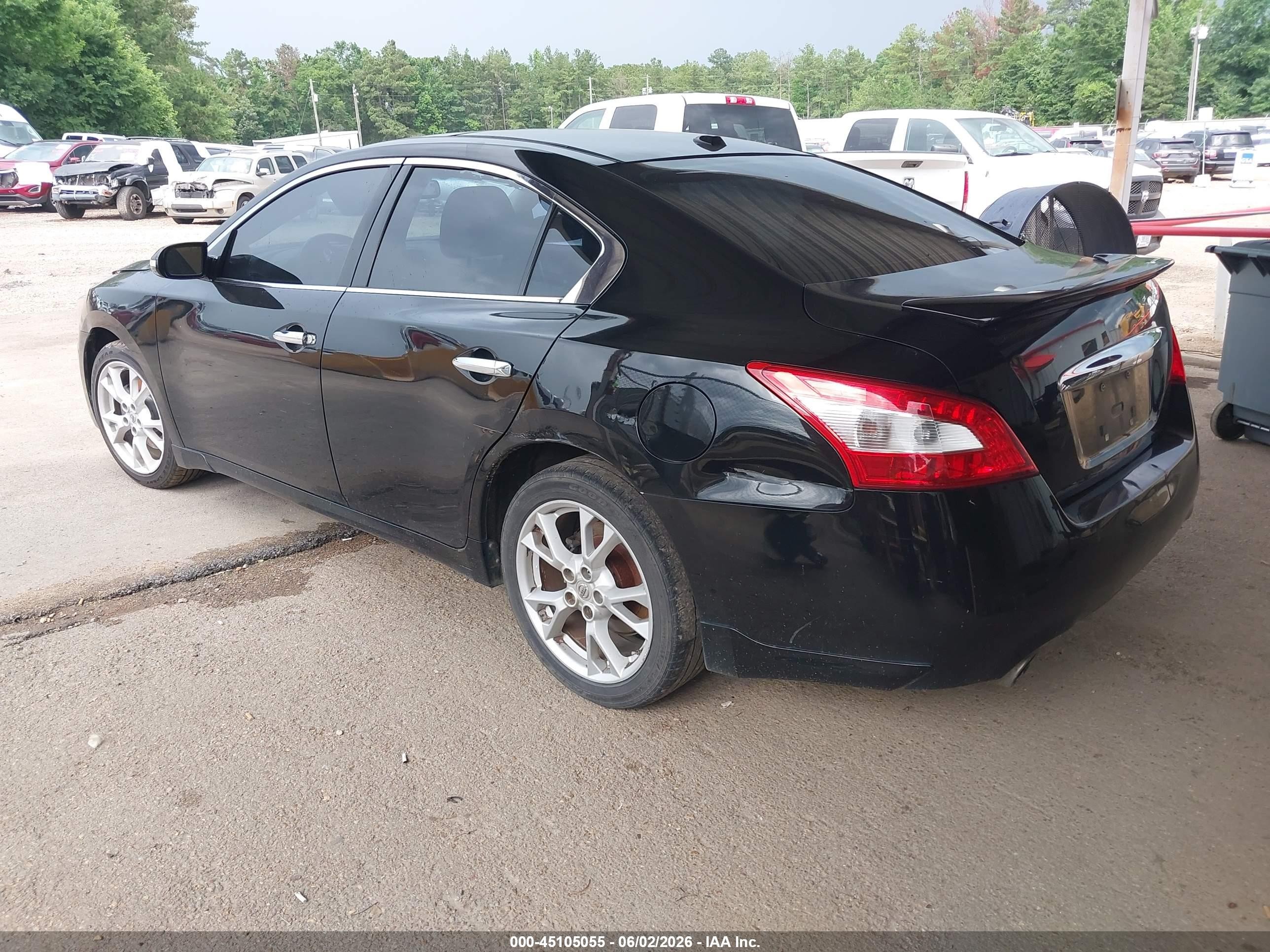 2011 Nissan Maxima 3.5 Sv Black vin: 1N4AA5AP8BC865848