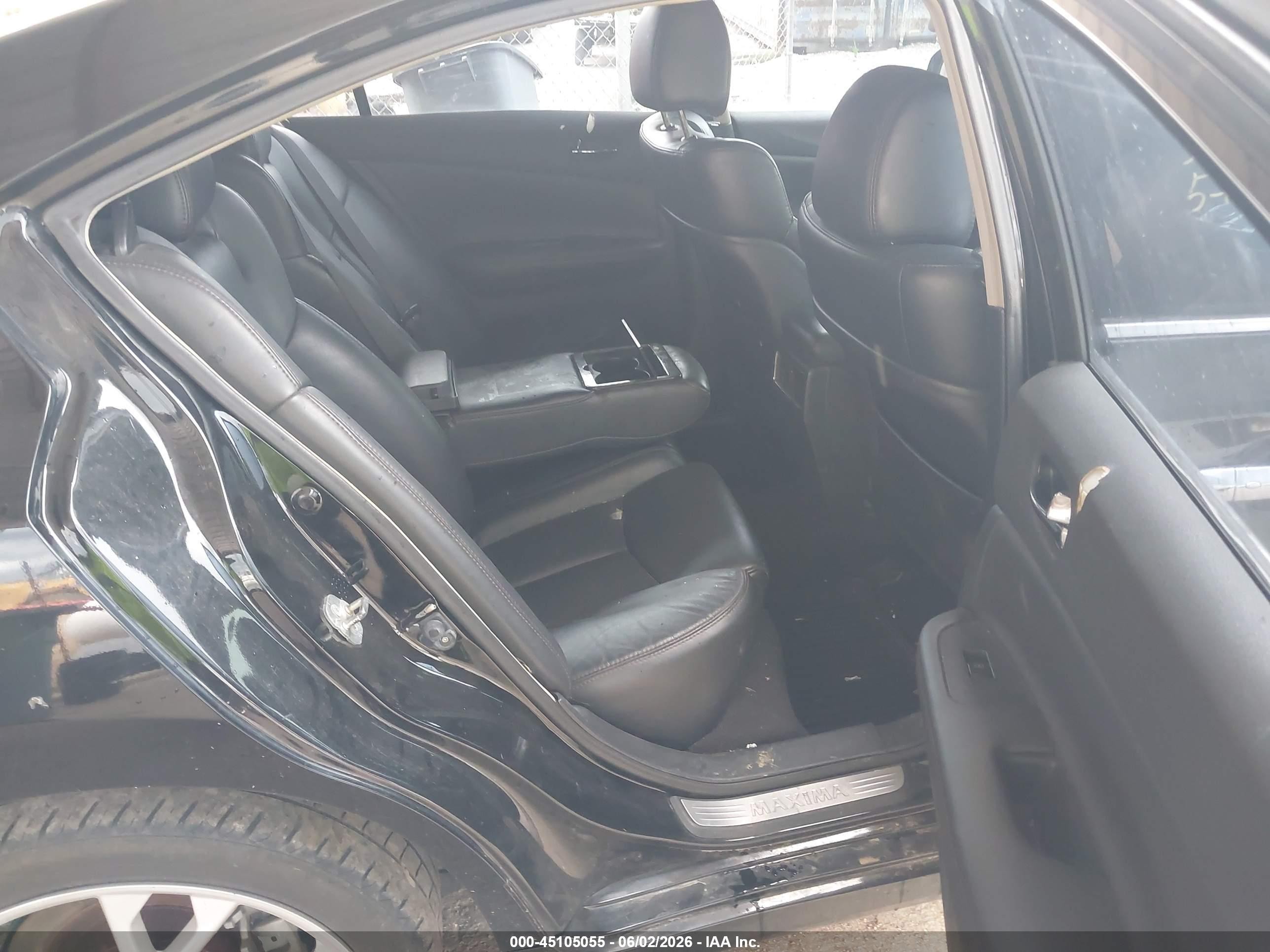 2011 Nissan Maxima 3.5 Sv Black vin: 1N4AA5AP8BC865848
