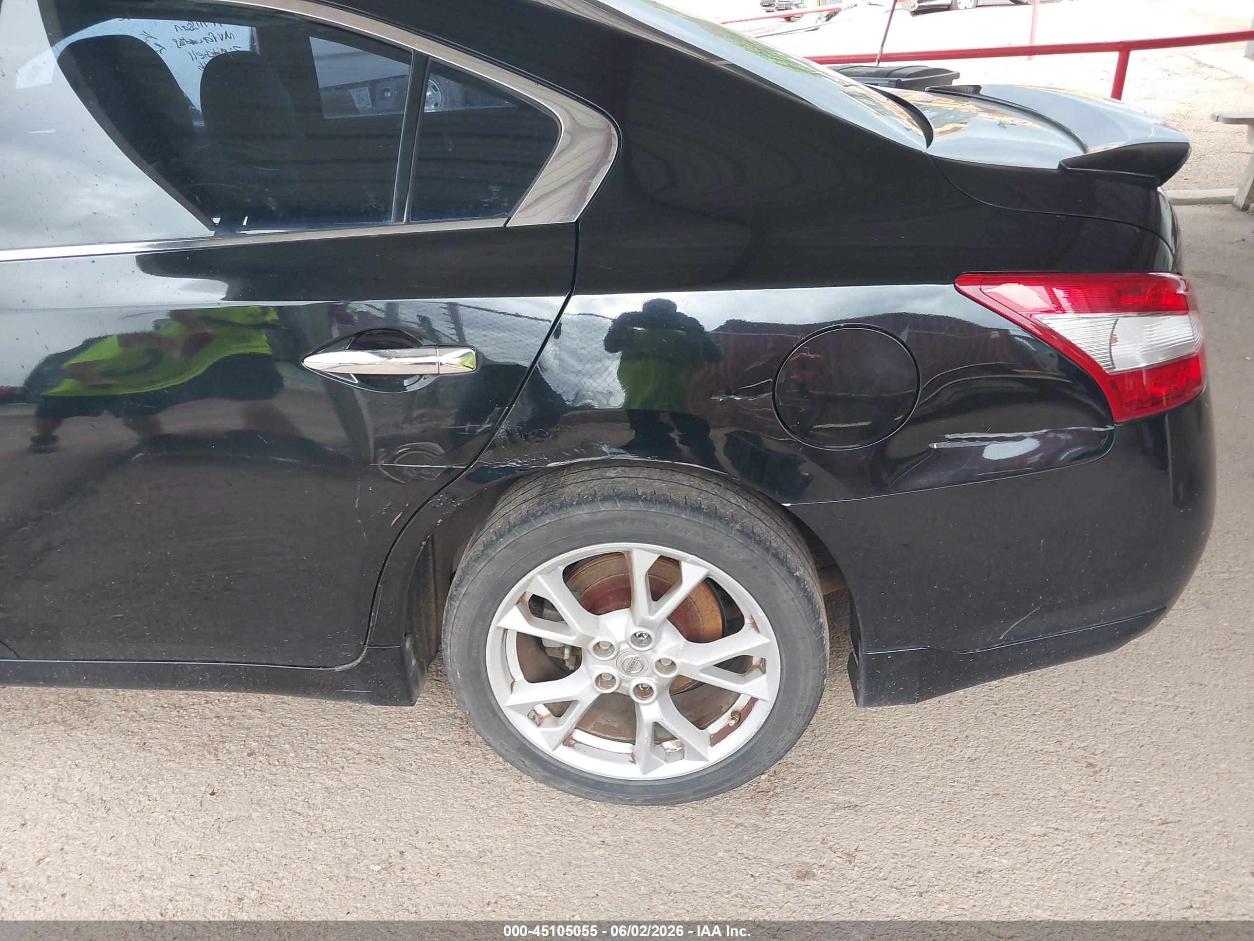 2011 Nissan Maxima 3.5 Sv Black vin: 1N4AA5AP8BC865848