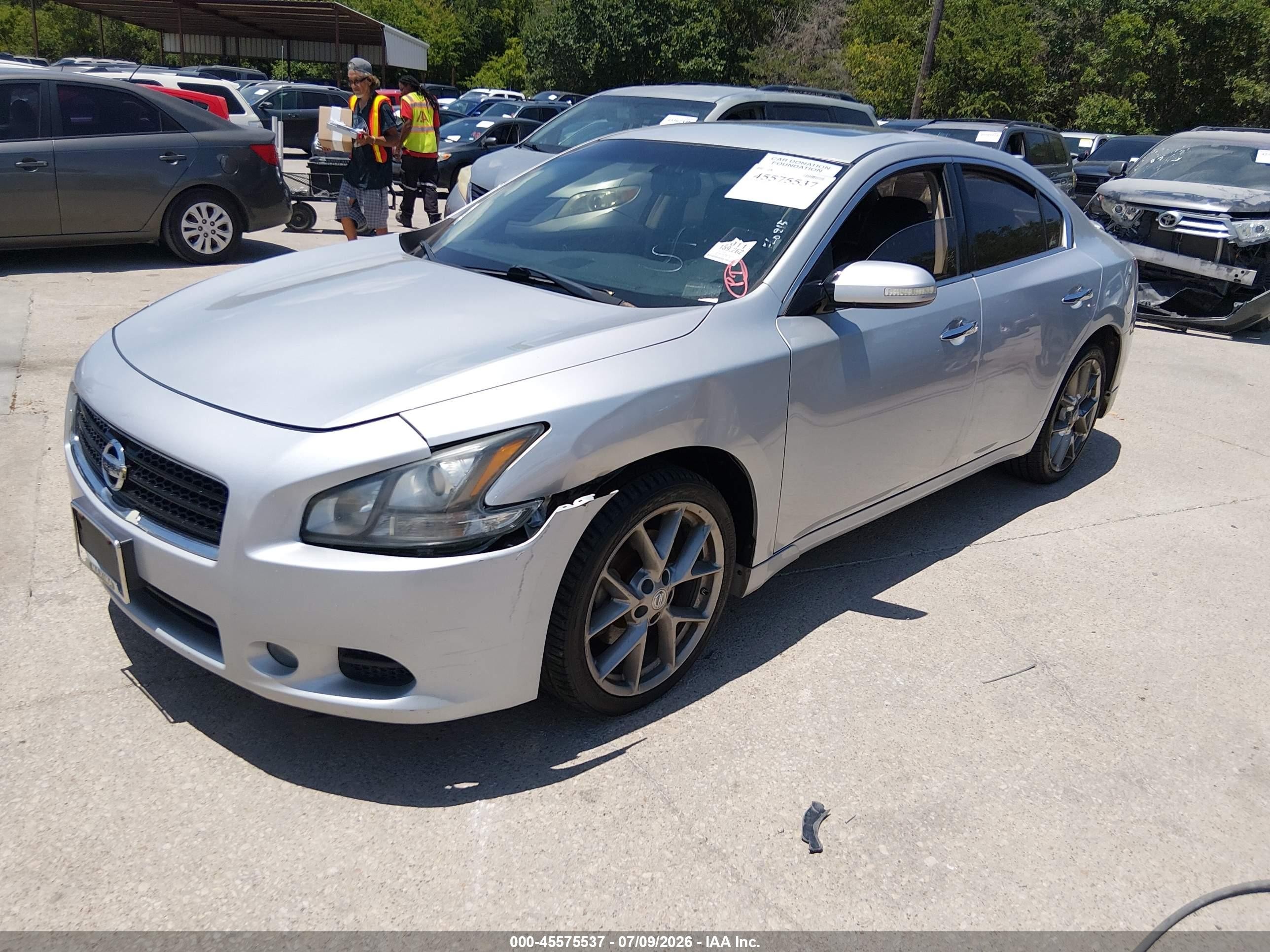 2011 Nissan Maxima 3.5 Sv Silver vin: 1N4AA5AP8BC867762