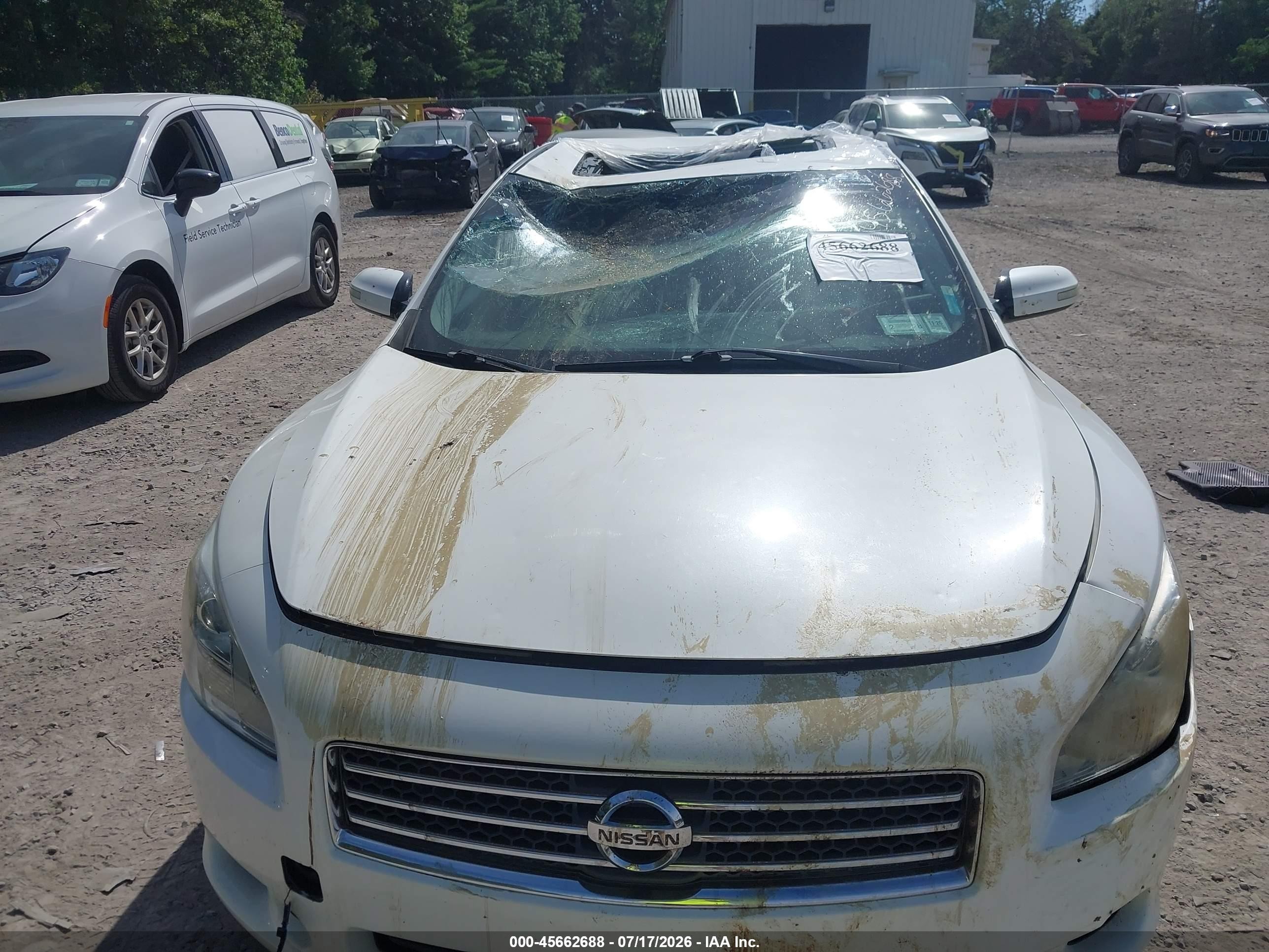 2011 Nissan Maxima 3.5 Sv White vin: 1N4AA5AP8BC867891