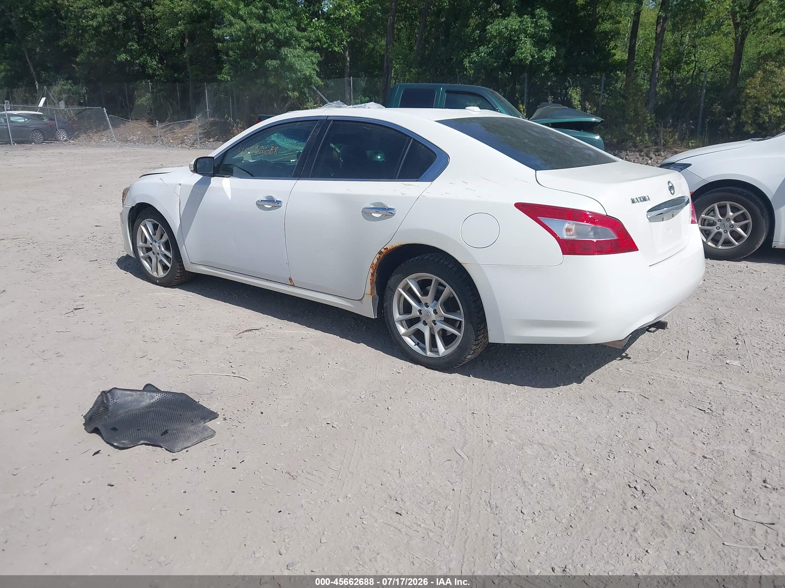 2011 Nissan Maxima 3.5 Sv White vin: 1N4AA5AP8BC867891