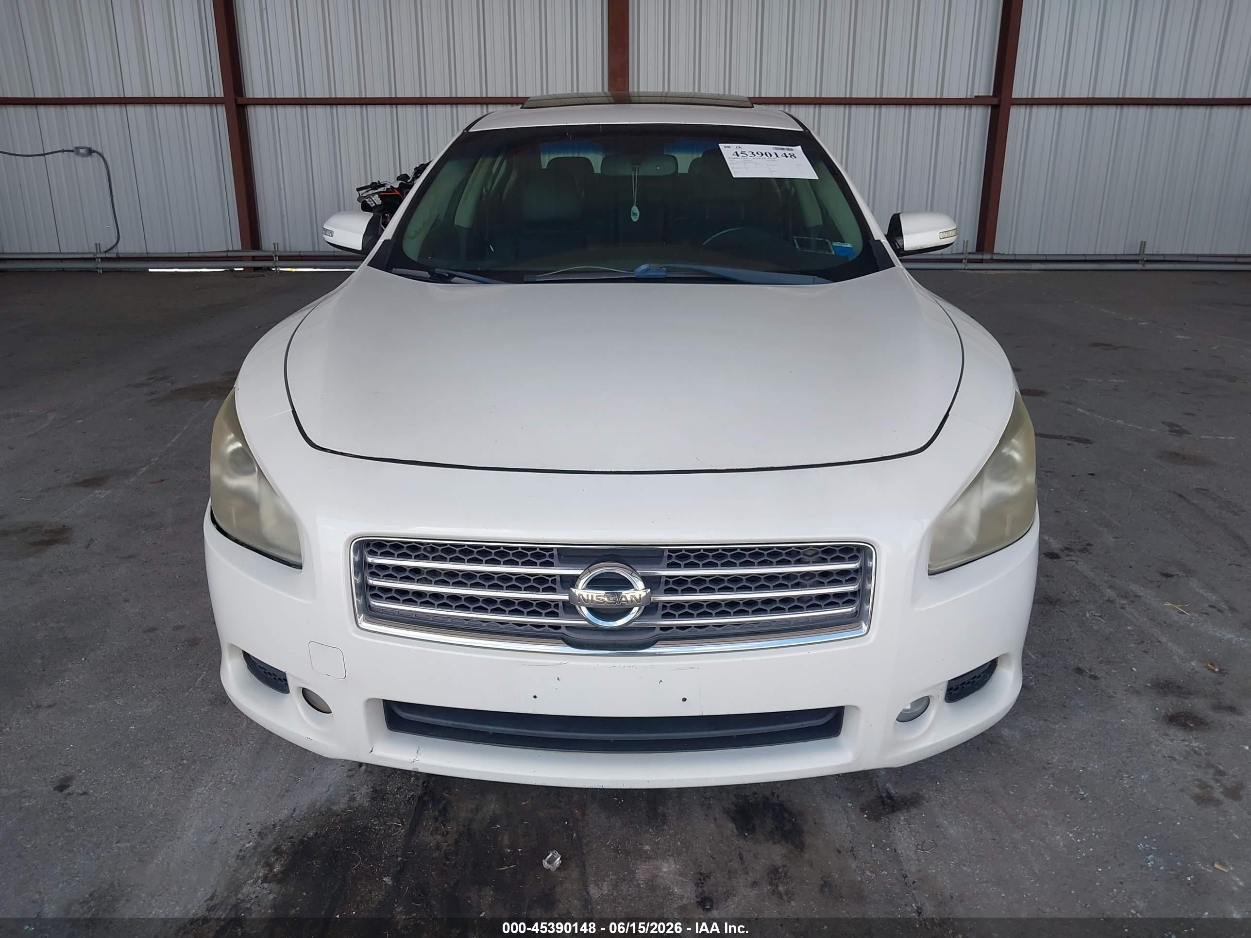 2011 Nissan Maxima 3.5 Sv White vin: 1N4AA5AP8BC867907