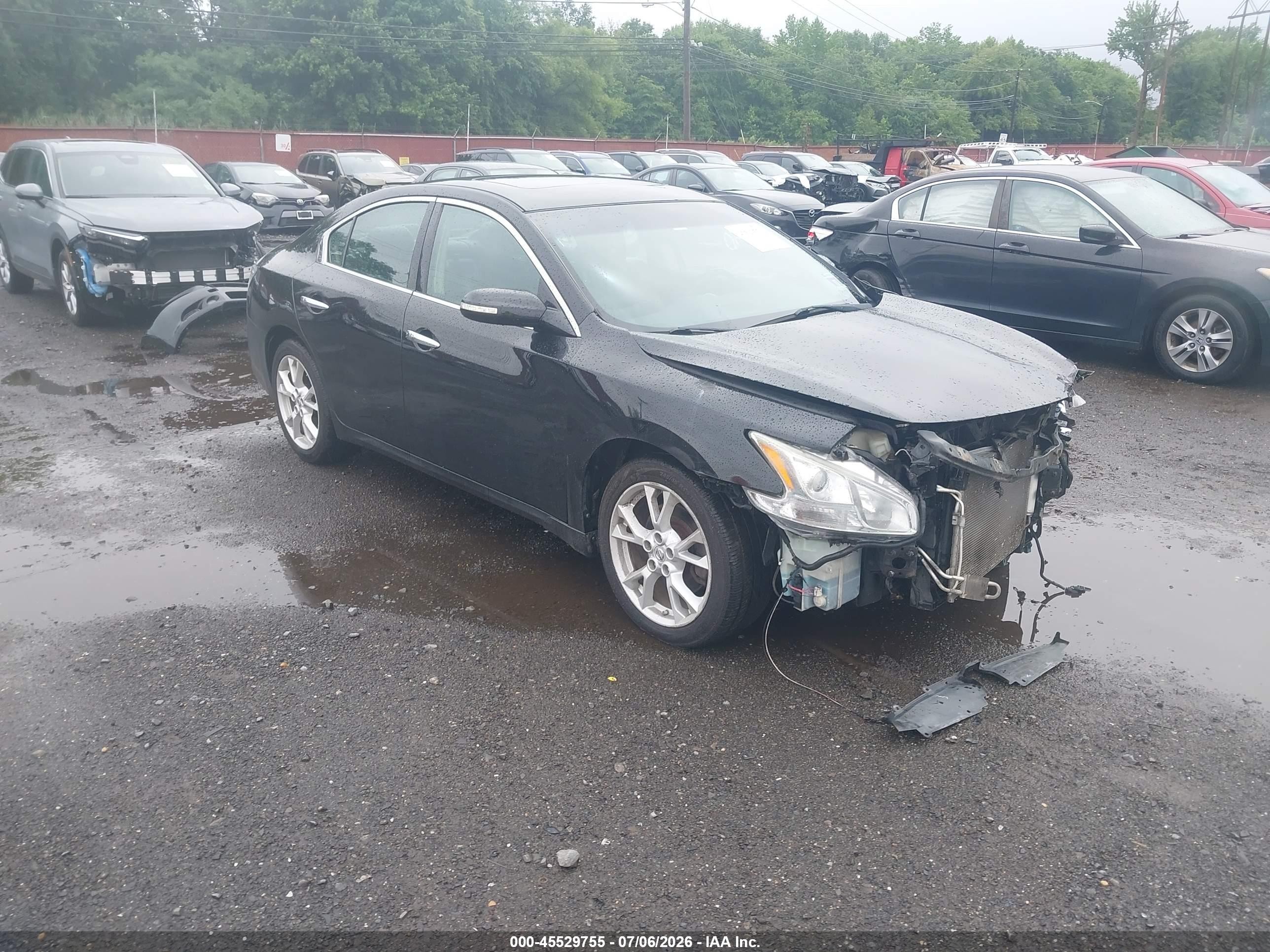 2012 Nissan Maxima 3.5 Sv Black vin: 1N4AA5AP8CC806395
