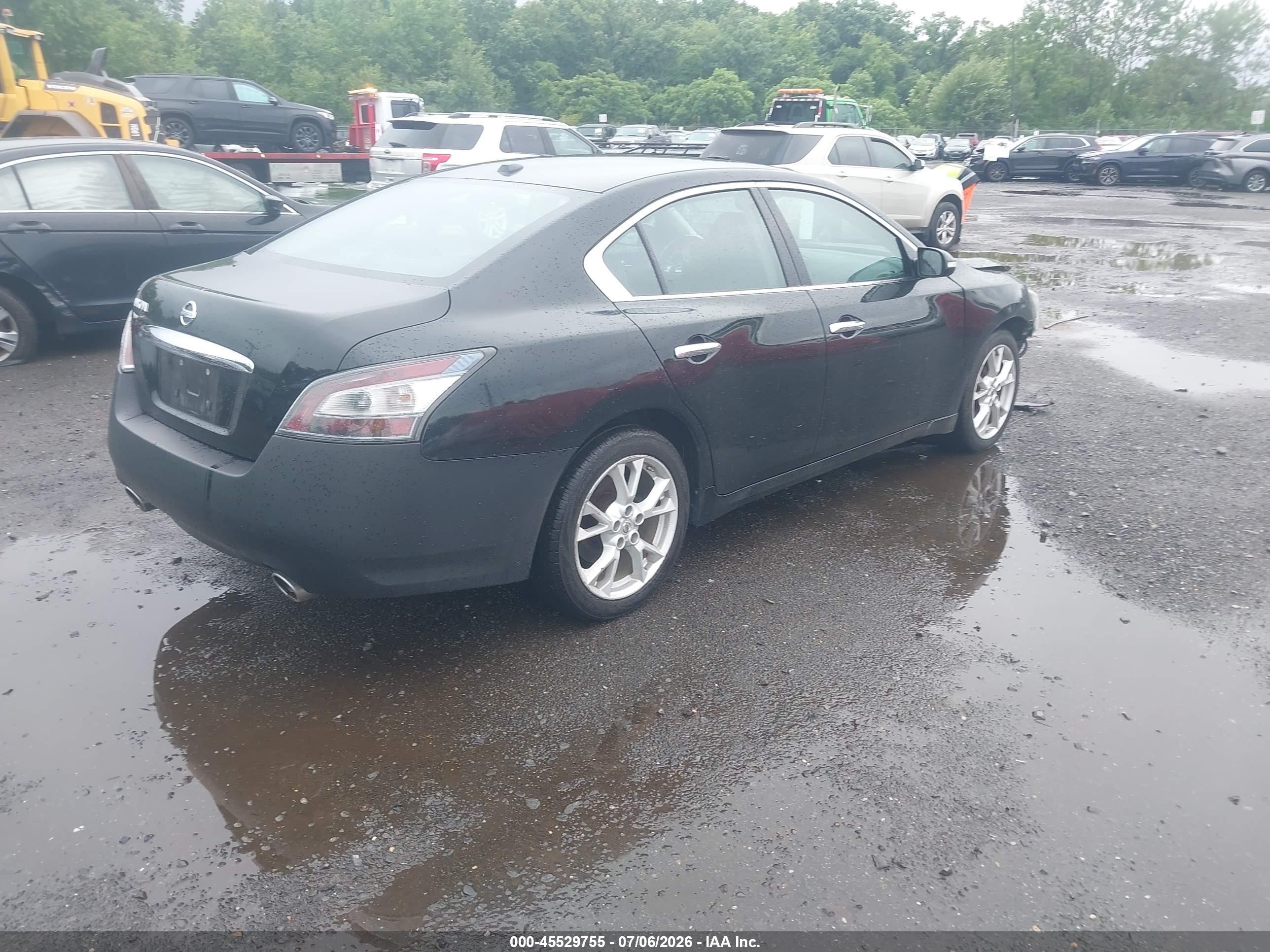 2012 Nissan Maxima 3.5 Sv Black vin: 1N4AA5AP8CC806395