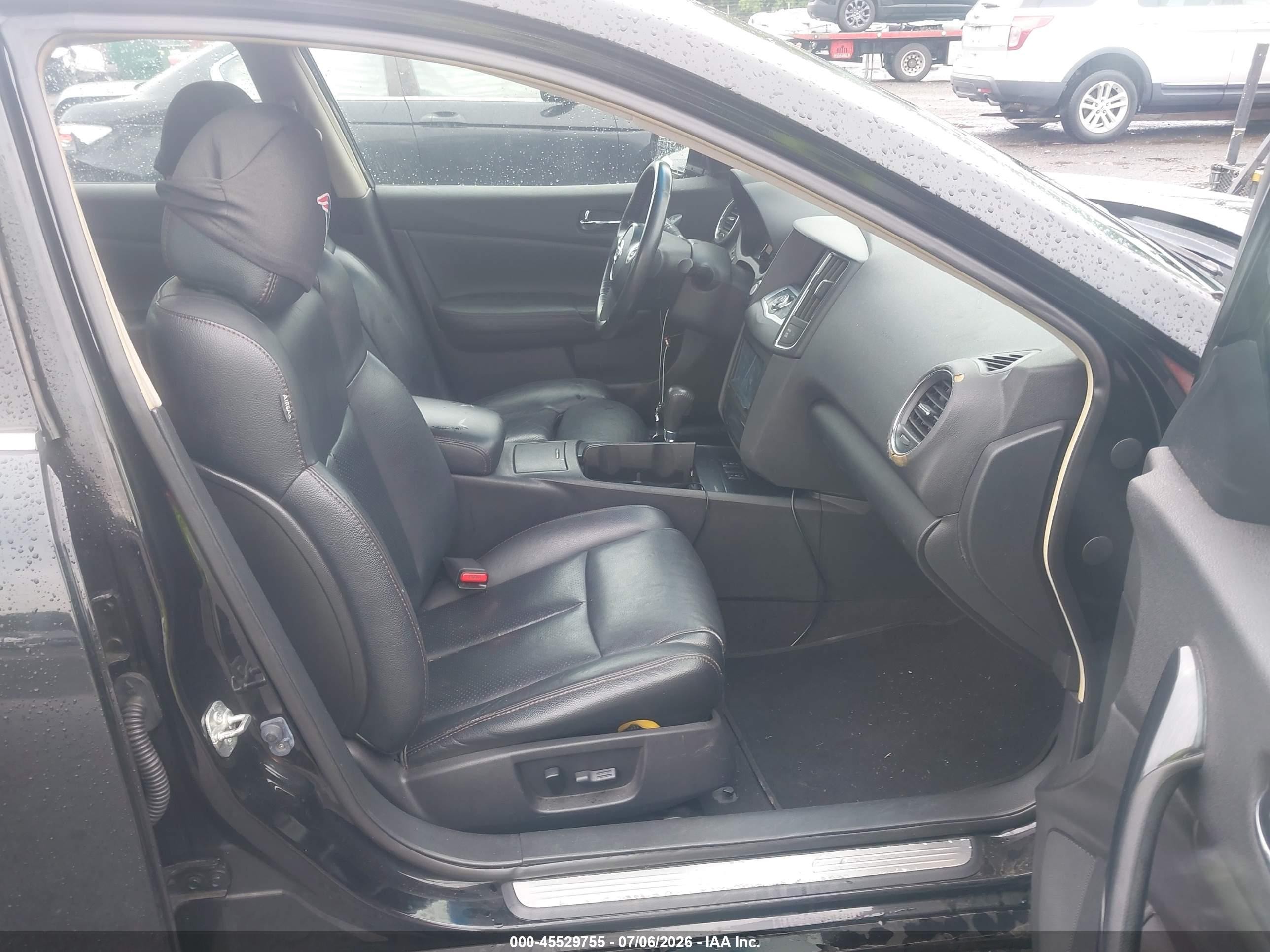 2012 Nissan Maxima 3.5 Sv Black vin: 1N4AA5AP8CC806395