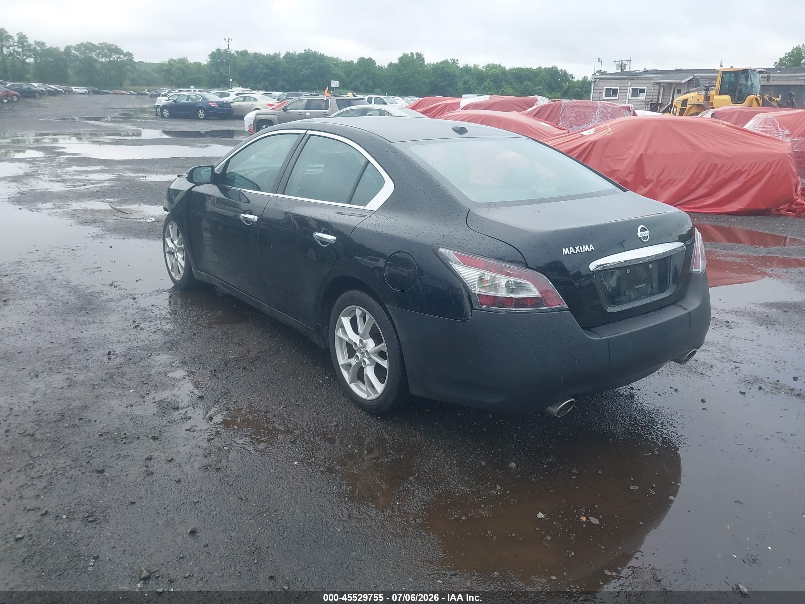 2012 Nissan Maxima 3.5 Sv Black vin: 1N4AA5AP8CC806395