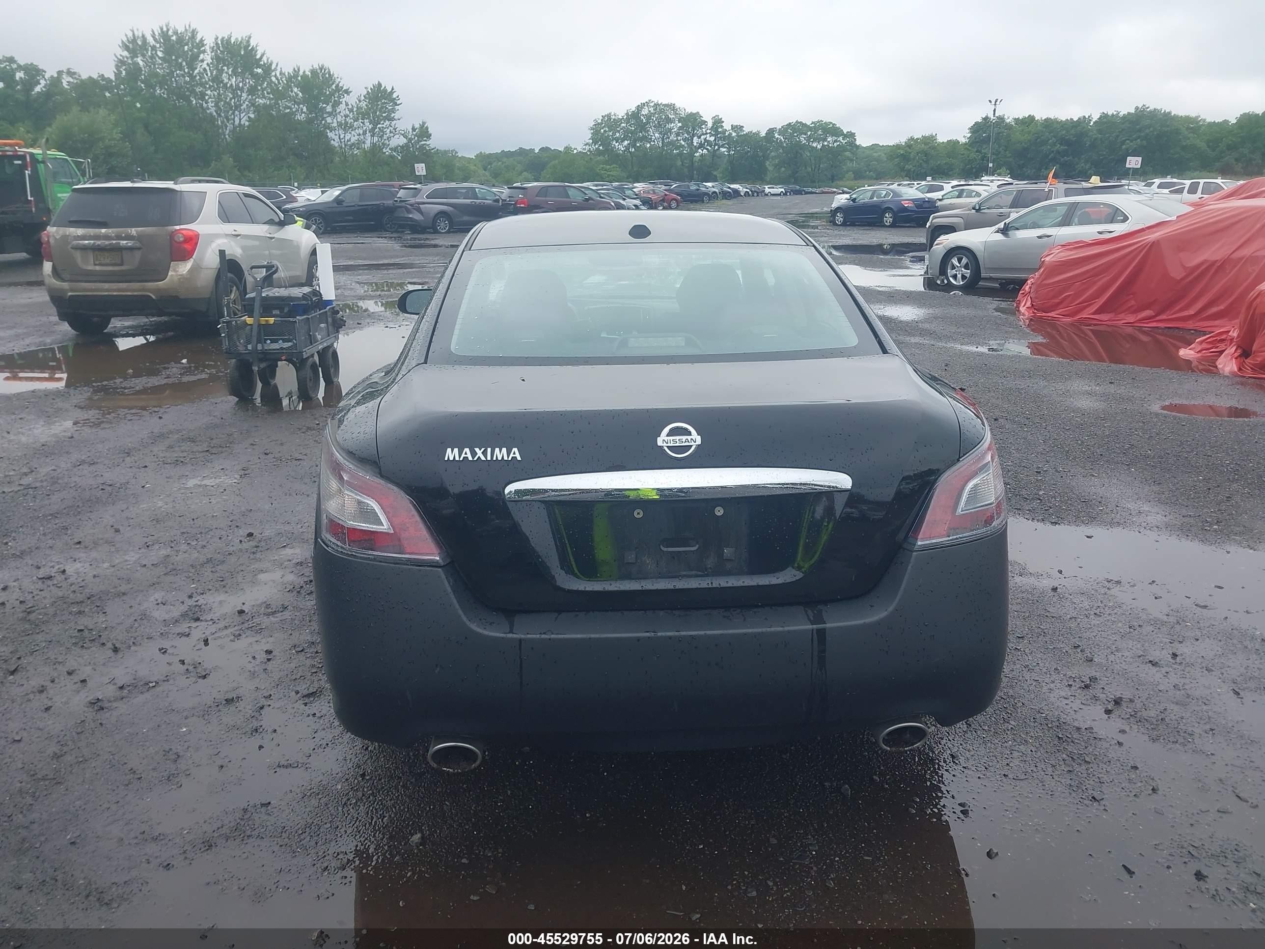 2012 Nissan Maxima 3.5 Sv Black vin: 1N4AA5AP8CC806395