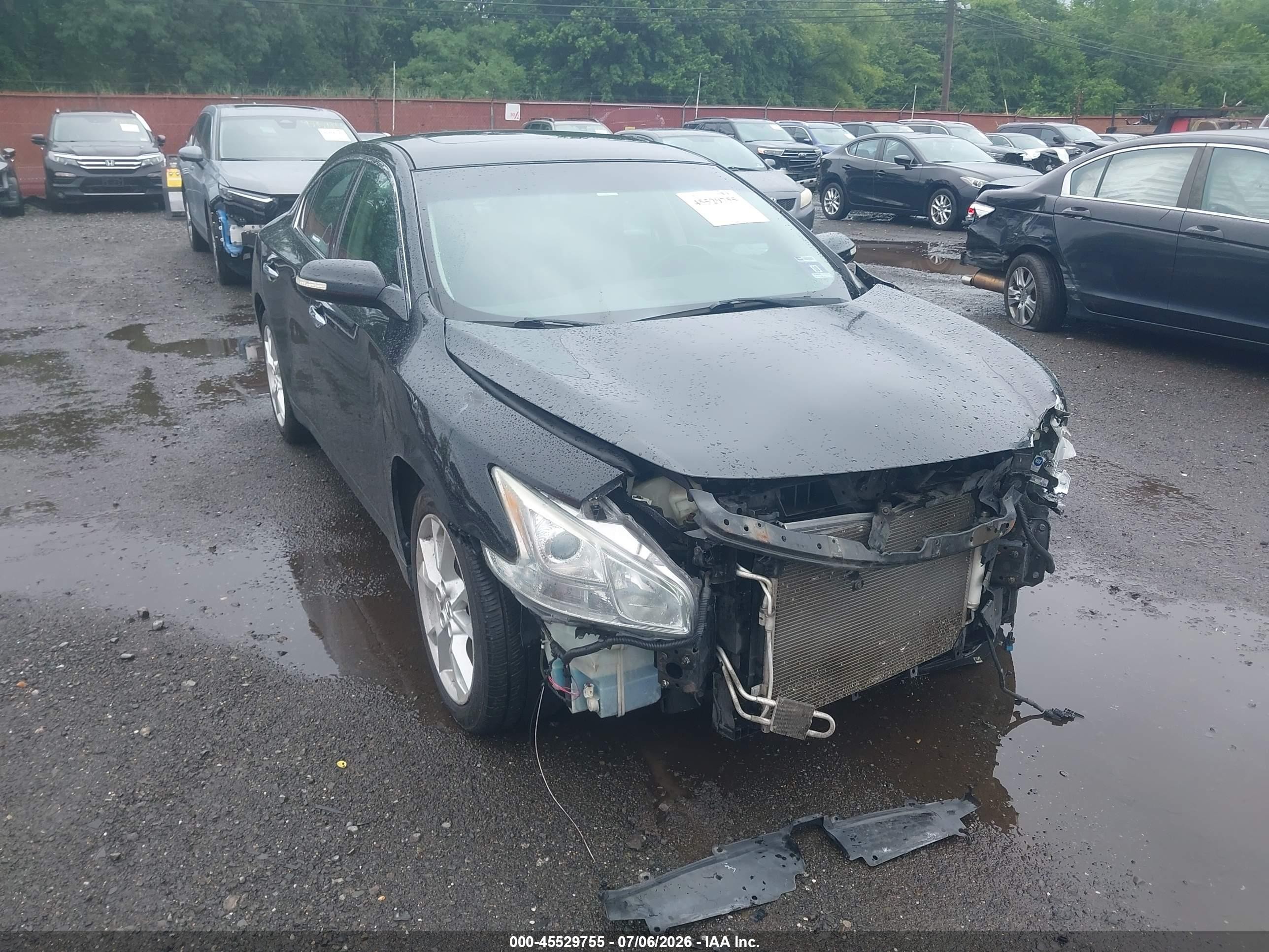 2012 Nissan Maxima 3.5 Sv Black vin: 1N4AA5AP8CC806395