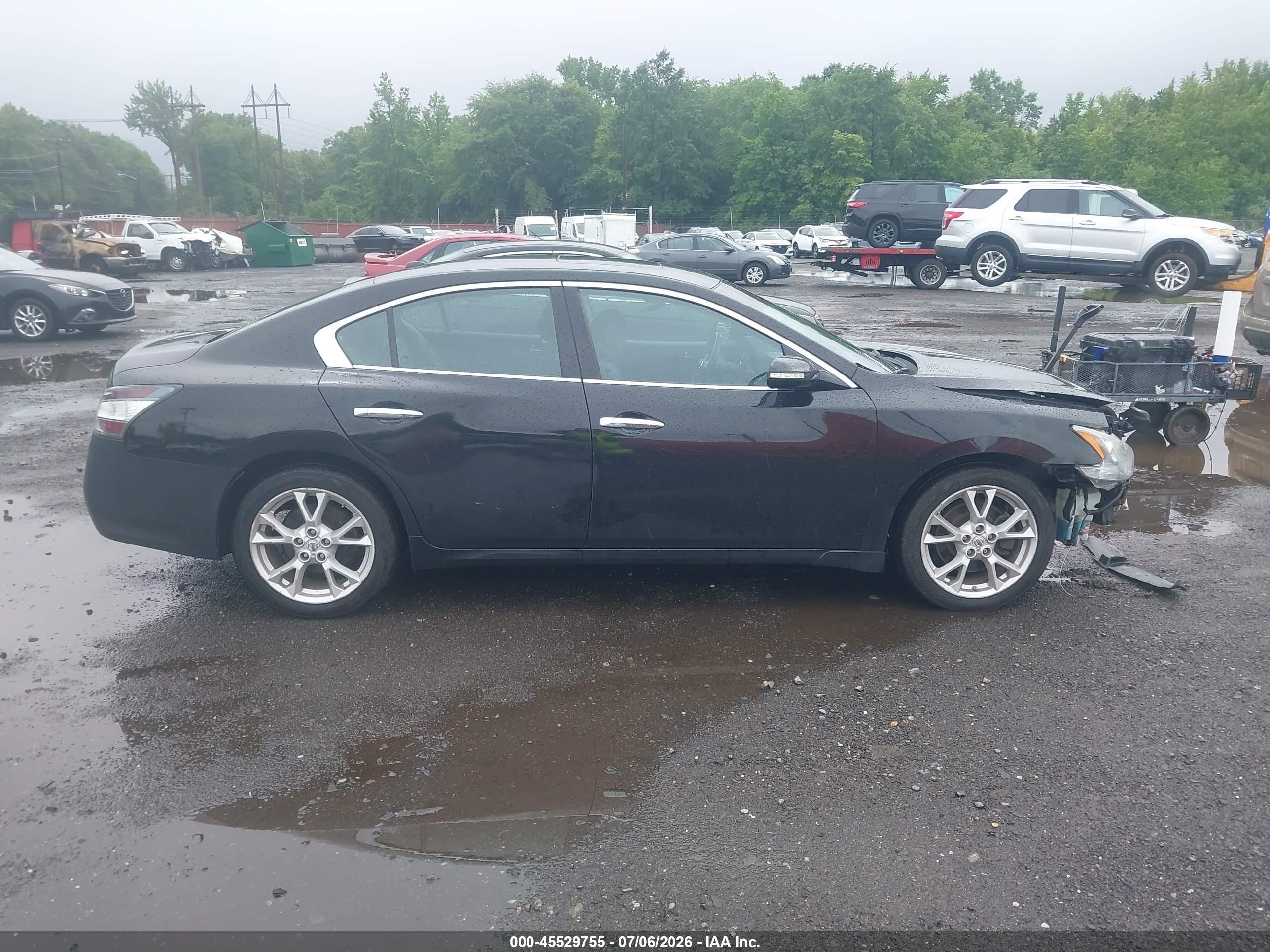 2012 Nissan Maxima 3.5 Sv Black vin: 1N4AA5AP8CC806395