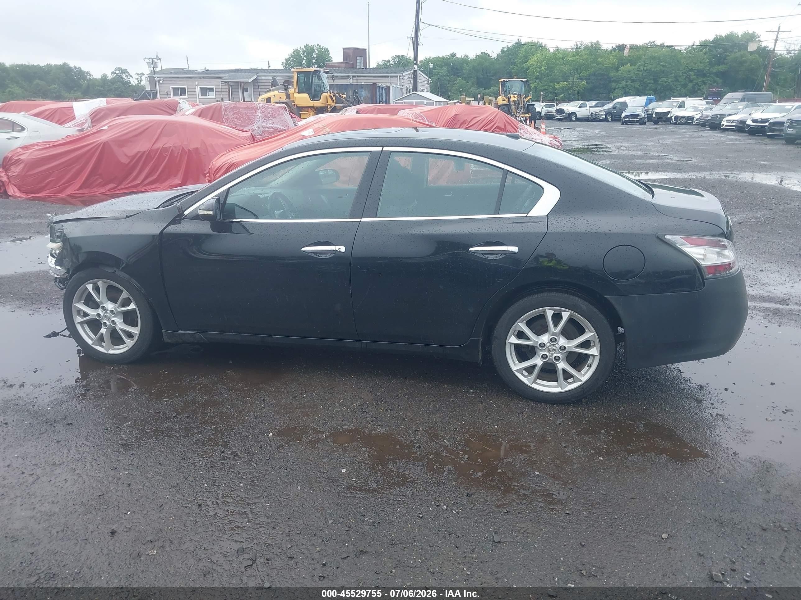 2012 Nissan Maxima 3.5 Sv Black vin: 1N4AA5AP8CC806395