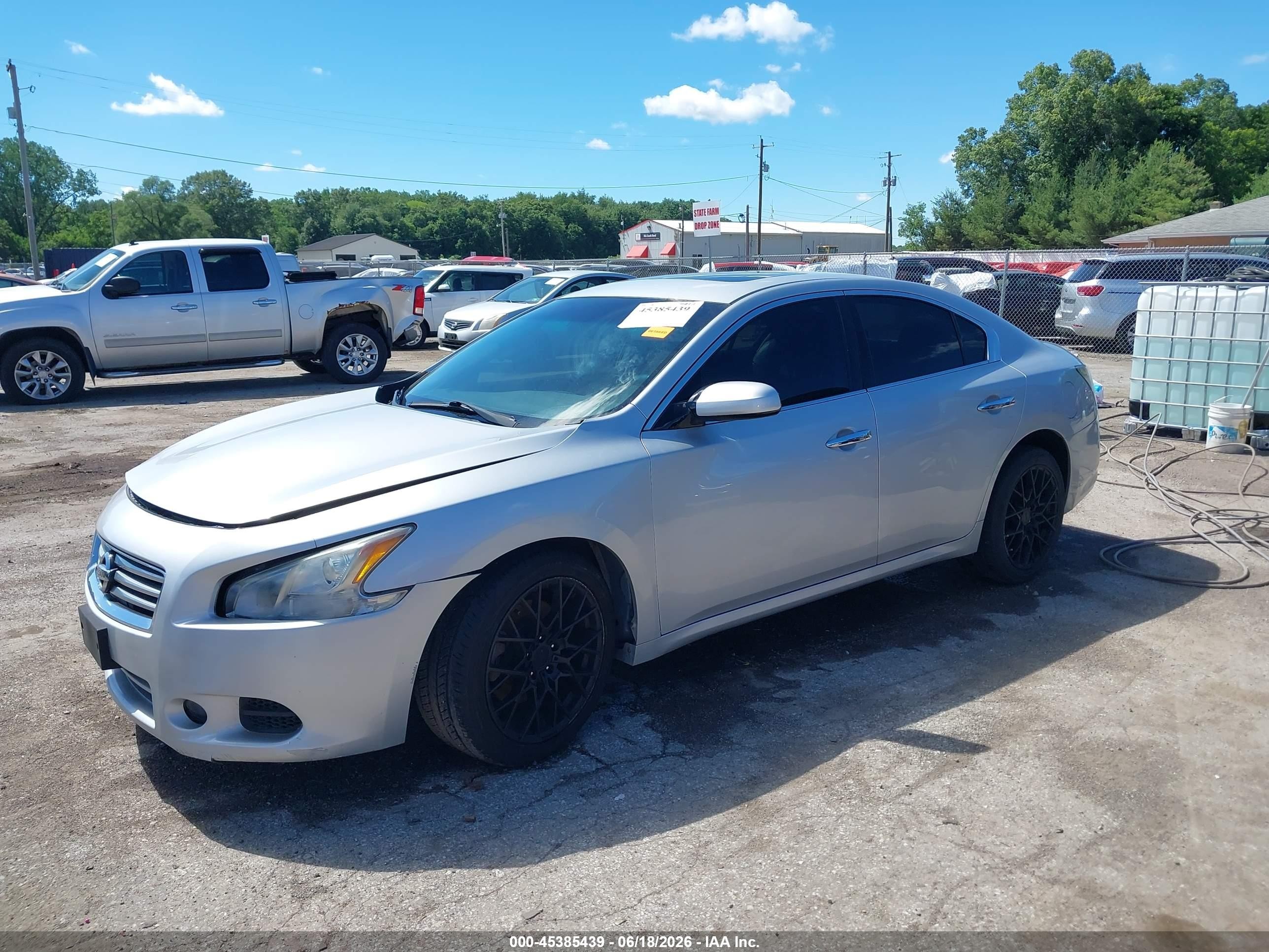 2012 Nissan Maxima 3.5 S Silver vin: 1N4AA5AP8CC814660