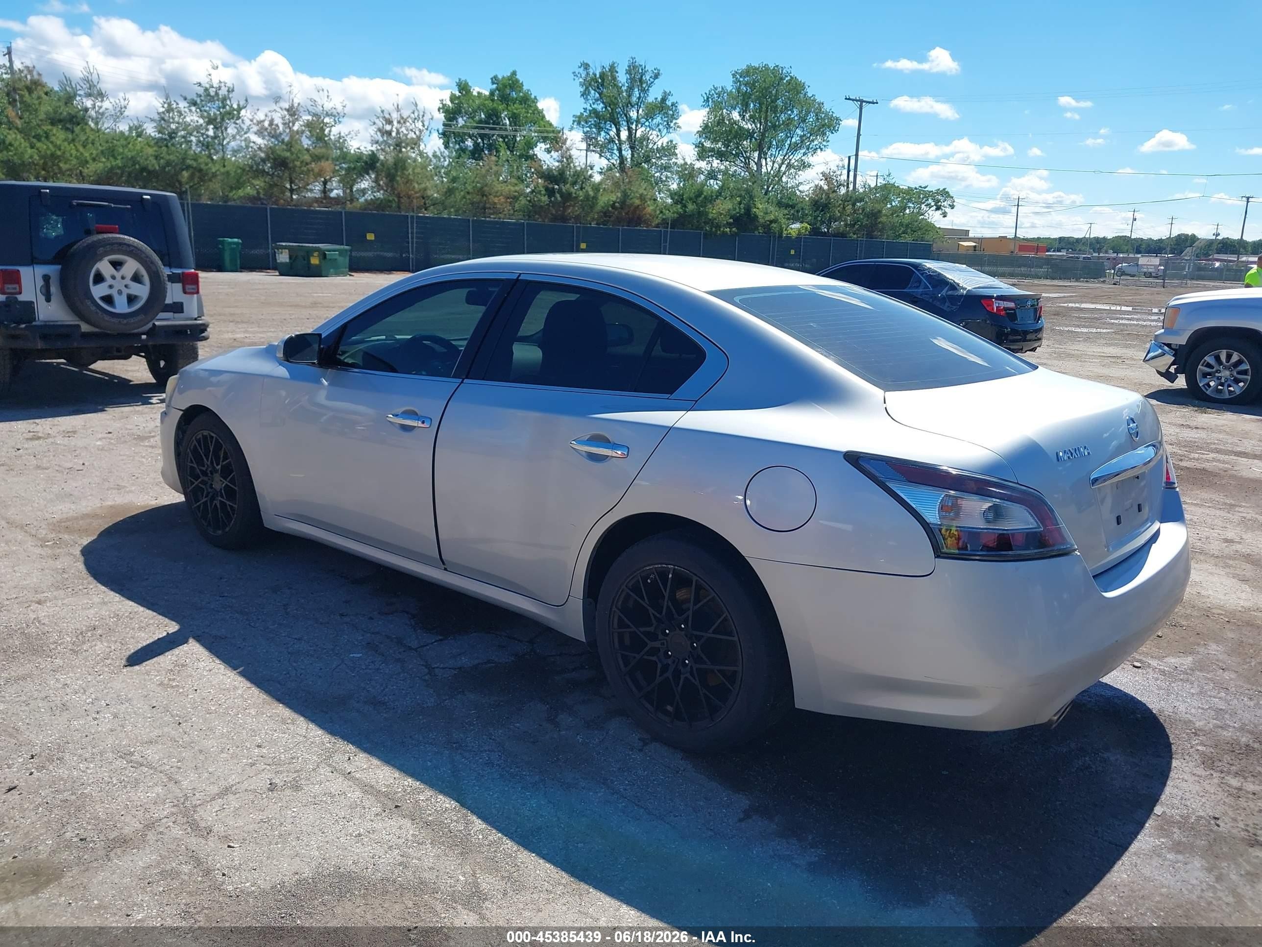 2012 Nissan Maxima 3.5 S Silver vin: 1N4AA5AP8CC814660