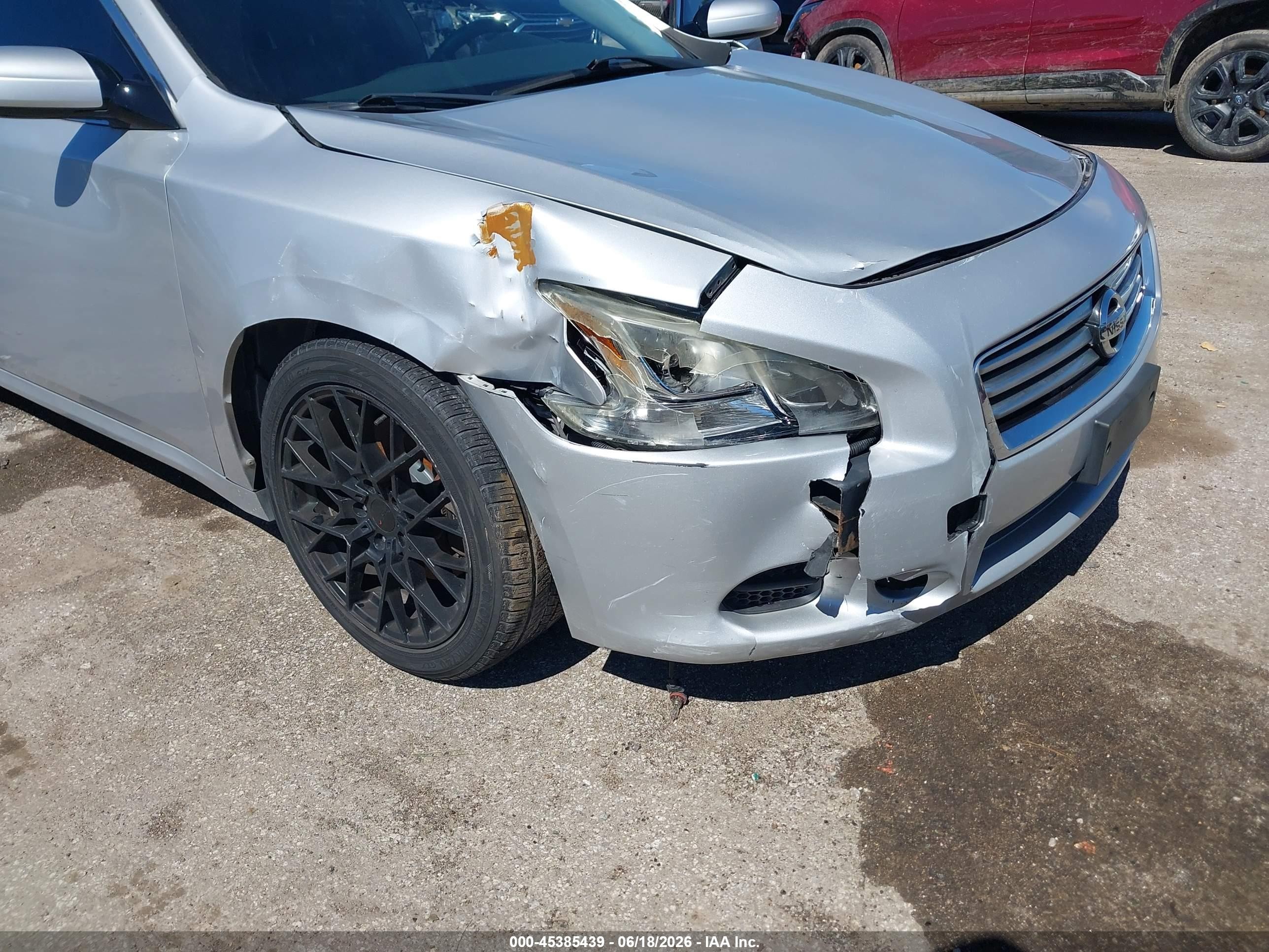 2012 Nissan Maxima 3.5 S Silver vin: 1N4AA5AP8CC814660