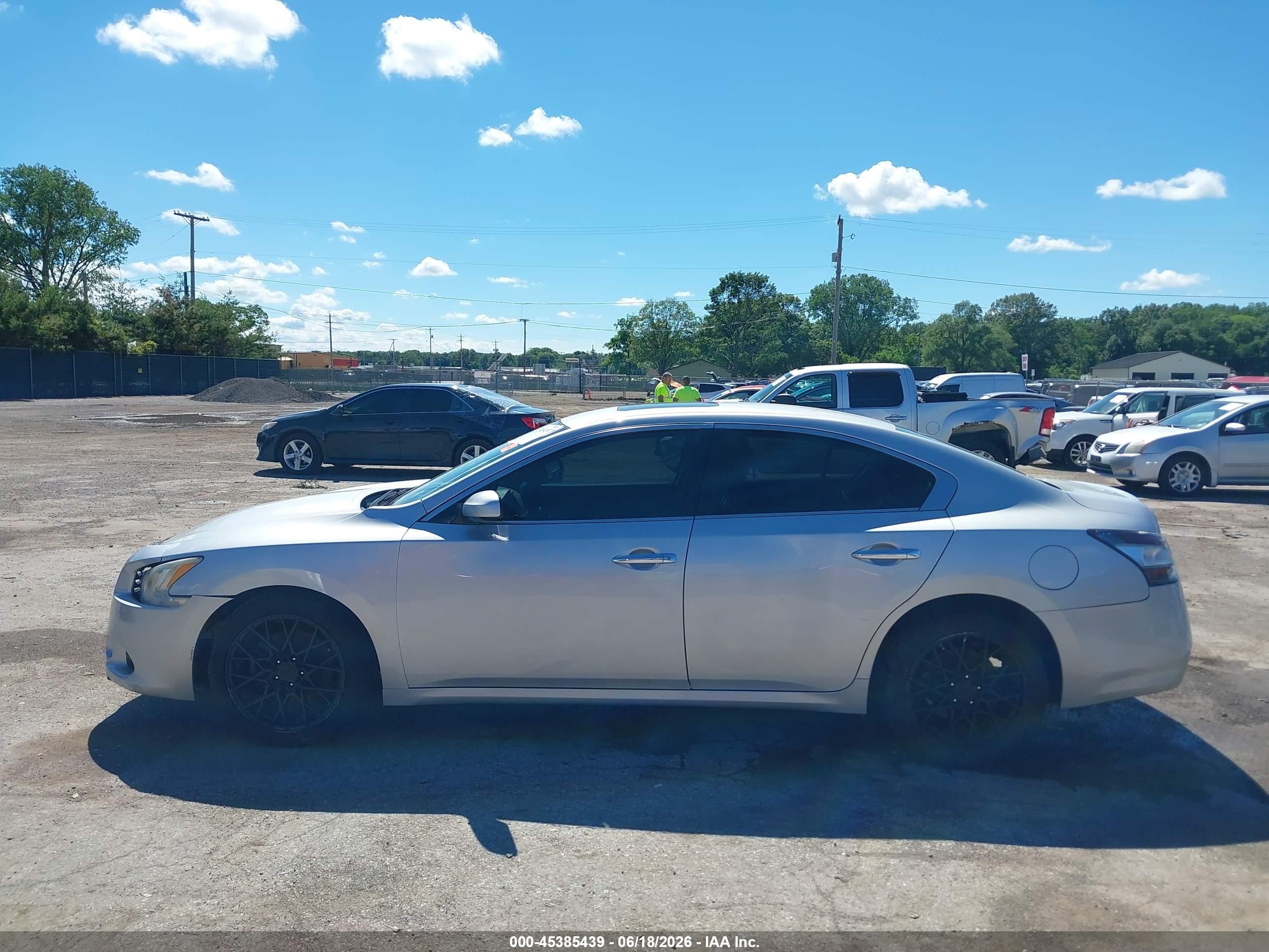 2012 Nissan Maxima 3.5 S Silver vin: 1N4AA5AP8CC814660