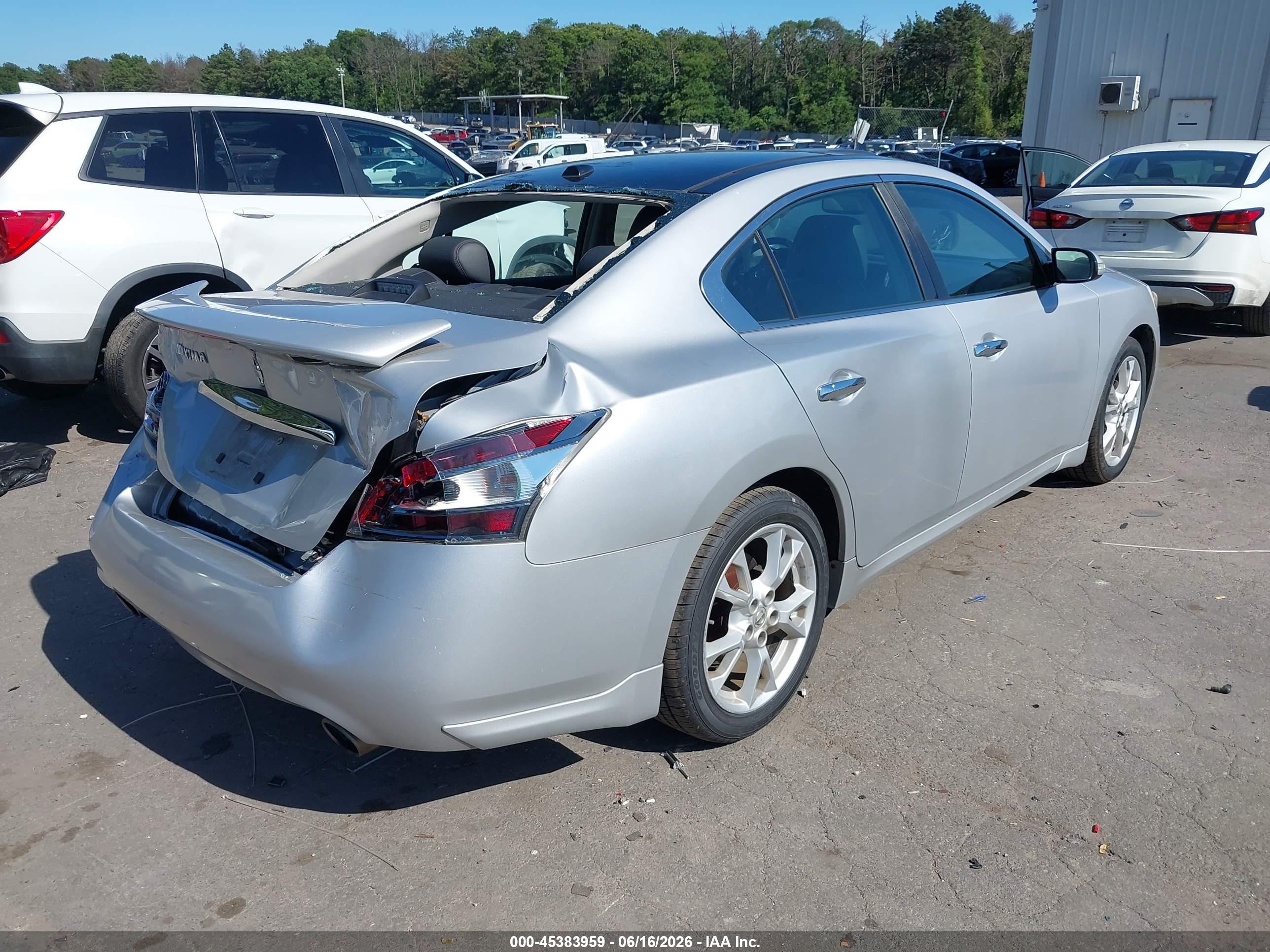 2012 Nissan Maxima 3.5 Sv Silver vin: 1N4AA5AP8CC818997