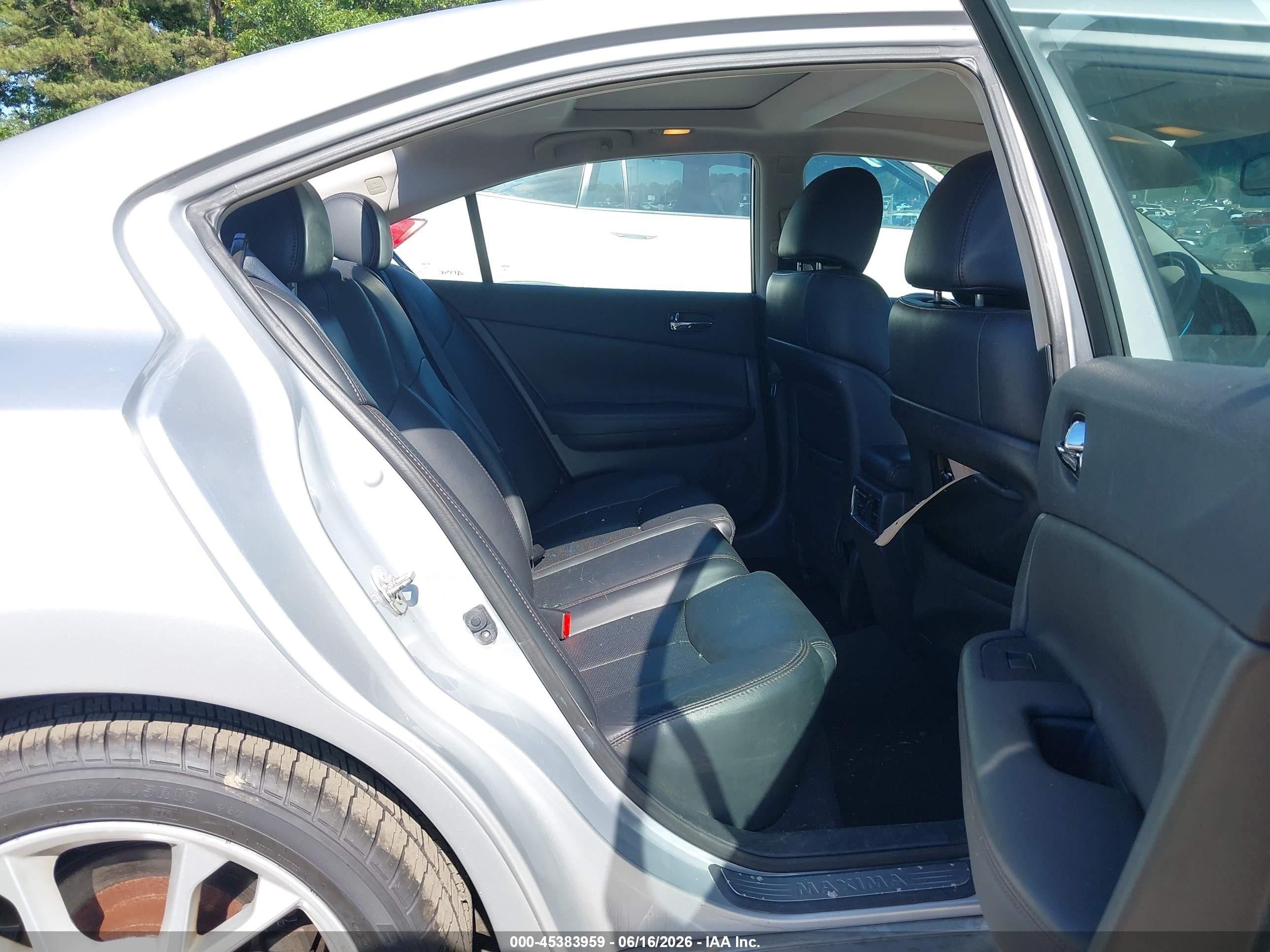 2012 Nissan Maxima 3.5 Sv Silver vin: 1N4AA5AP8CC818997