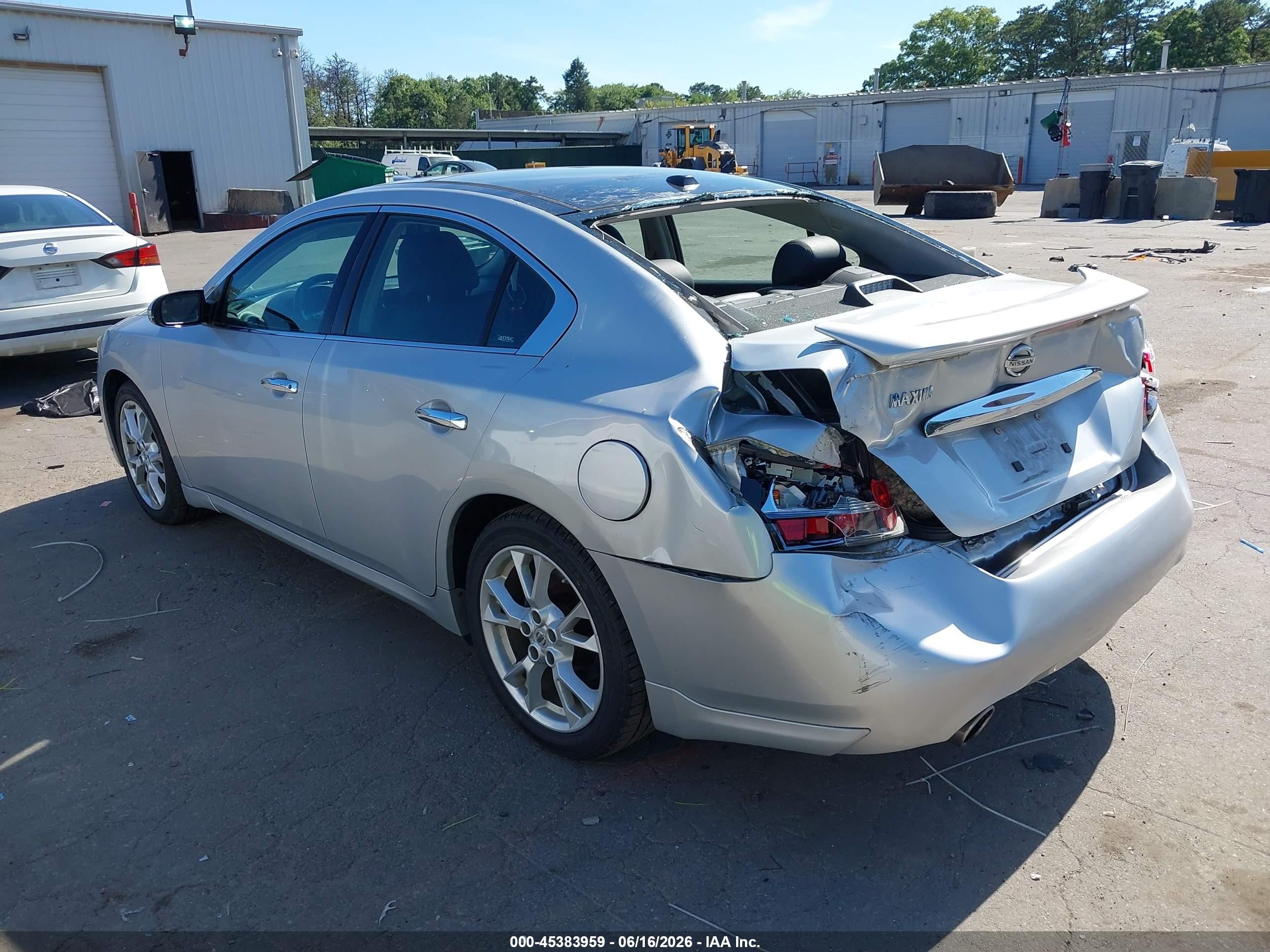 2012 Nissan Maxima 3.5 Sv Silver vin: 1N4AA5AP8CC818997