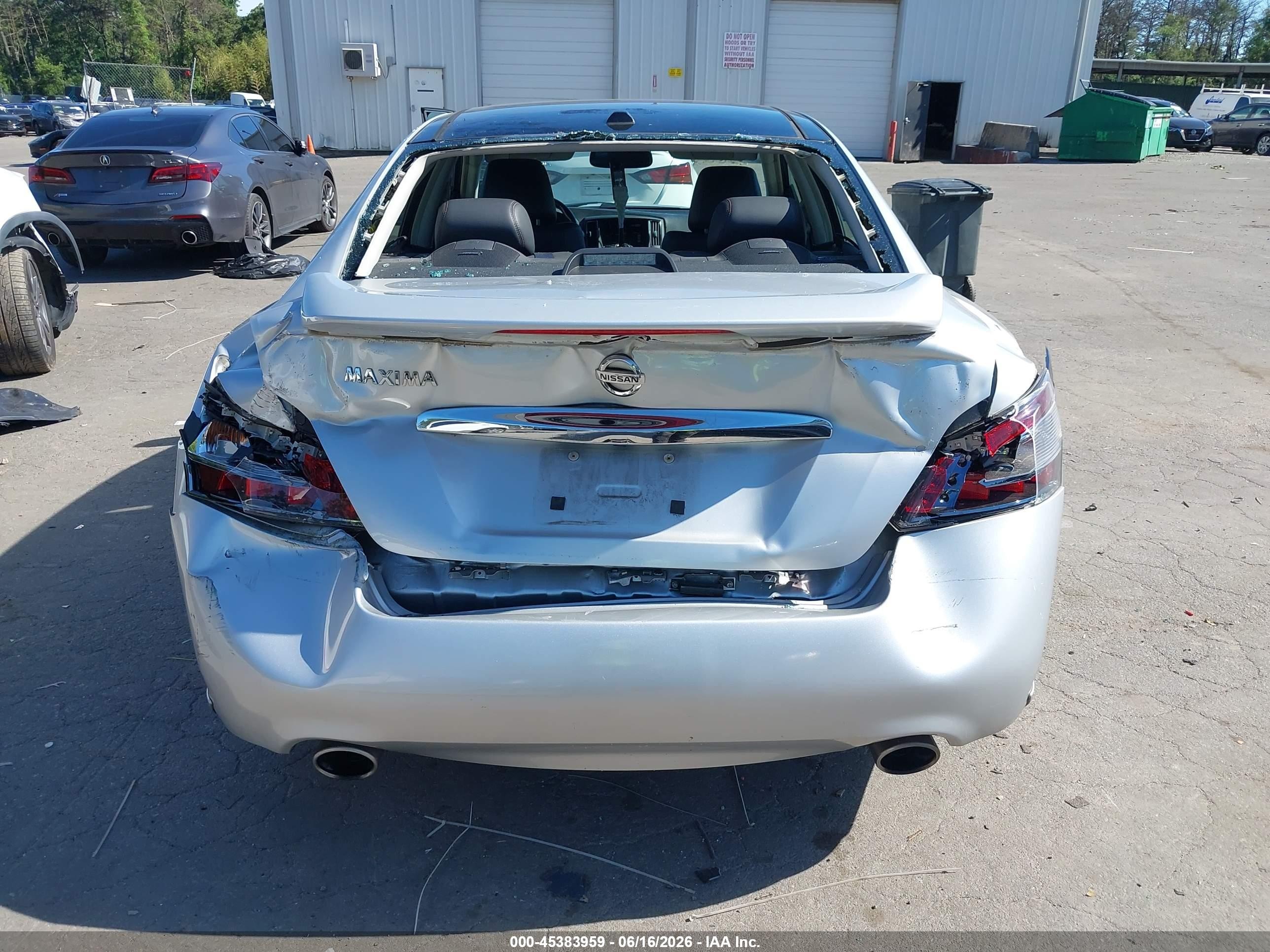 2012 Nissan Maxima 3.5 Sv Silver vin: 1N4AA5AP8CC818997