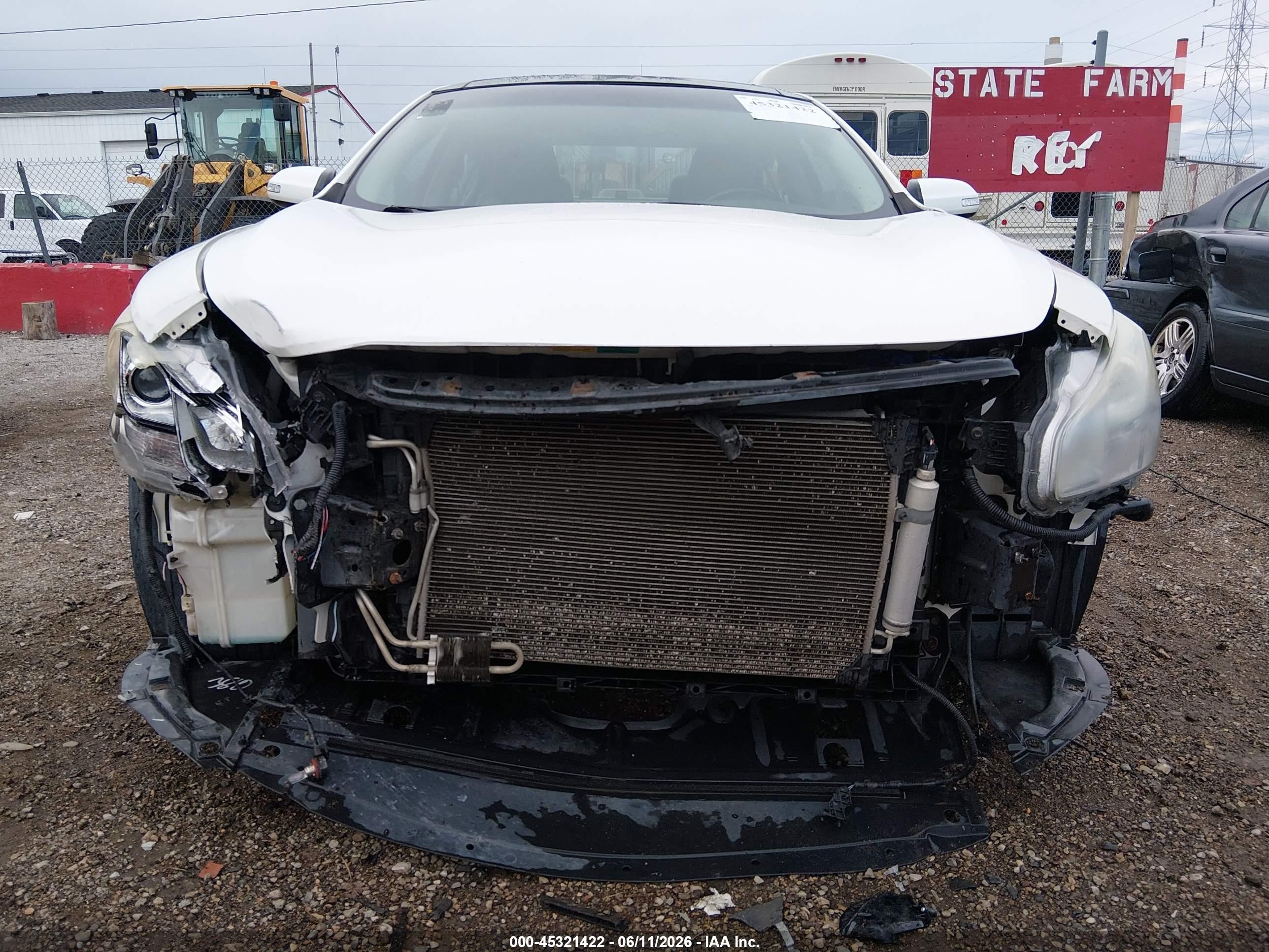 2012 Nissan Maxima 3.5 Sv White vin: 1N4AA5AP8CC830499