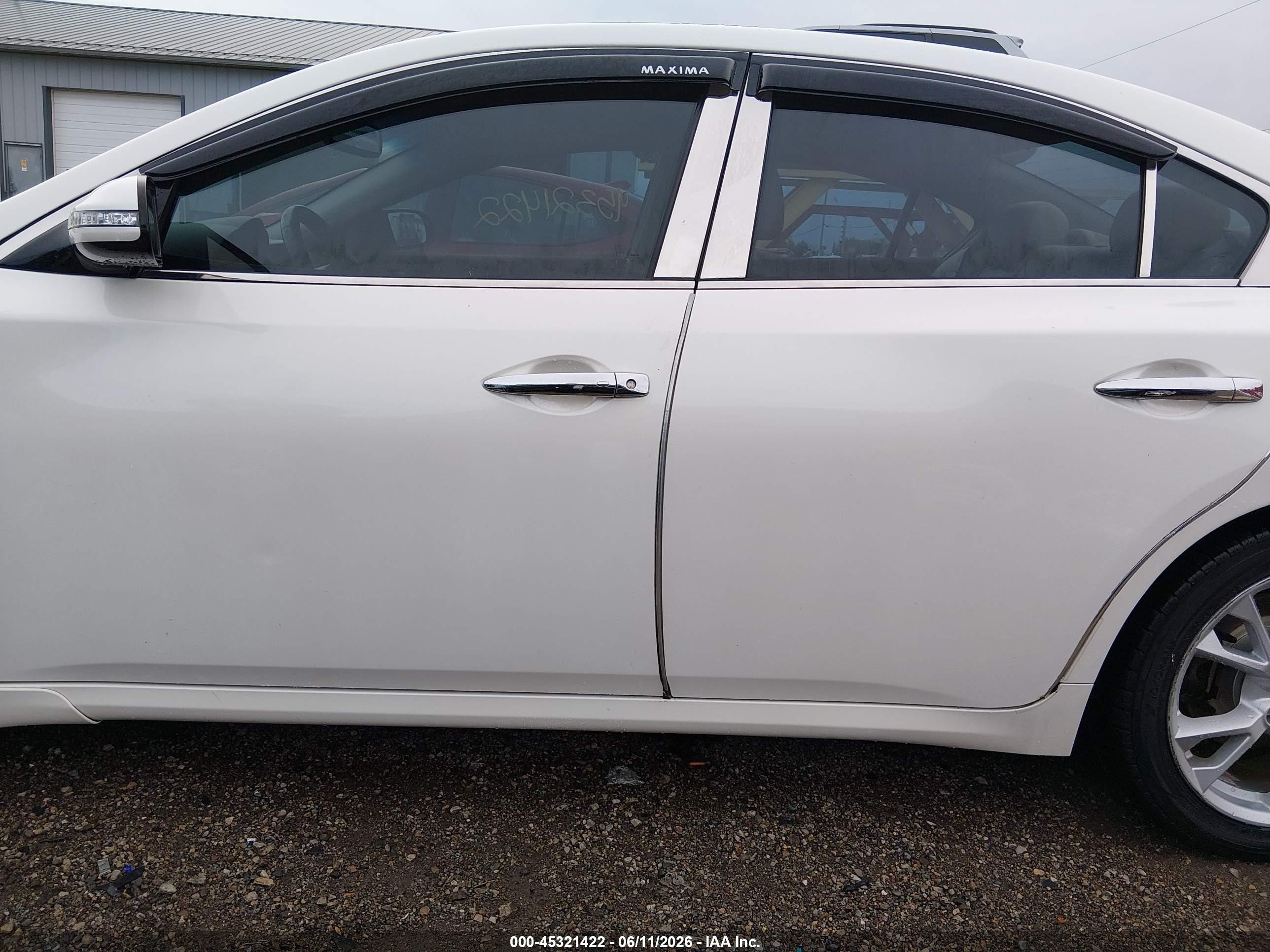 2012 Nissan Maxima 3.5 Sv White vin: 1N4AA5AP8CC830499