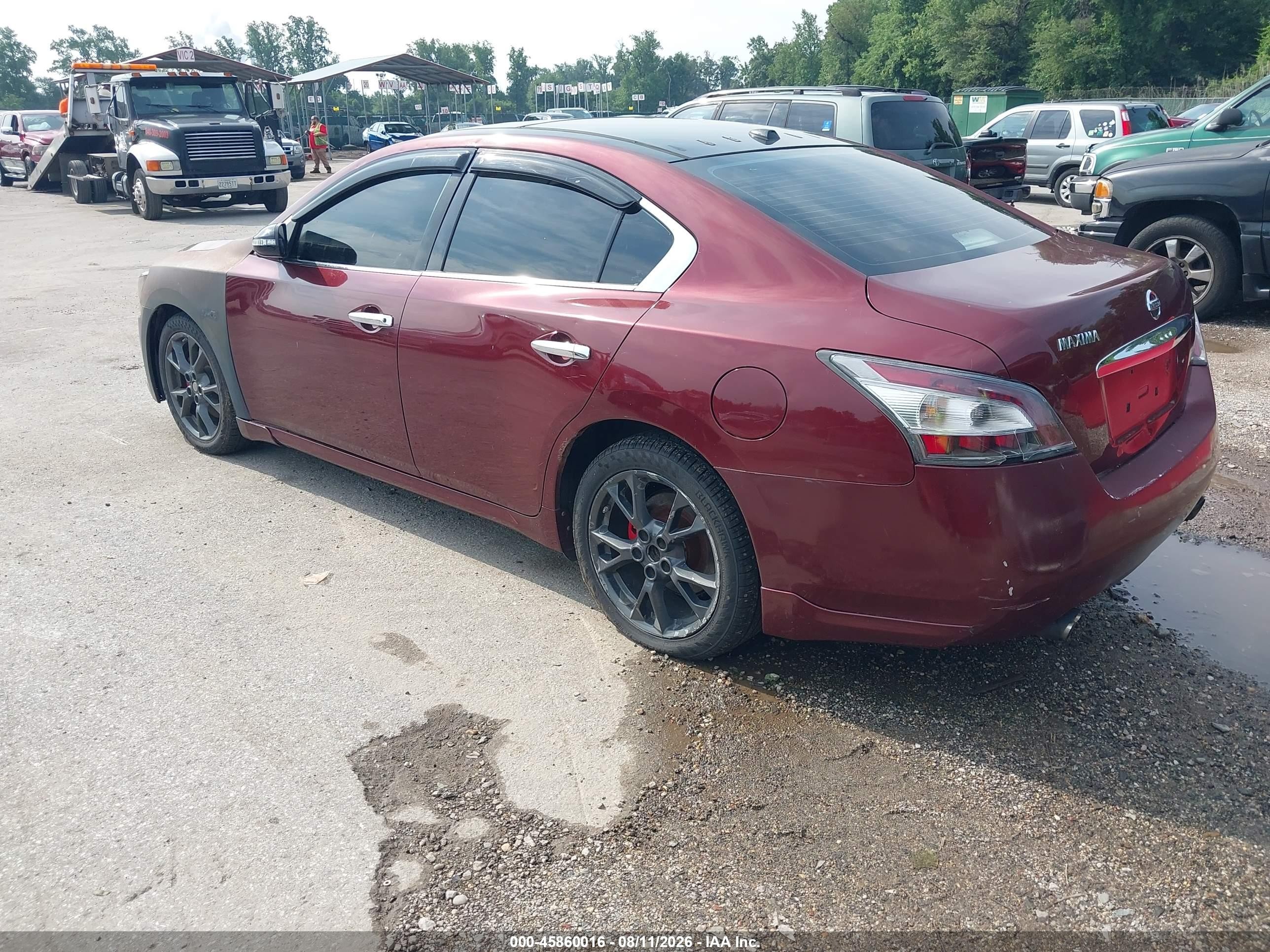 2012 Nissan Maxima 3.5 Sv Бордовый vin: 1N4AA5AP8CC837629