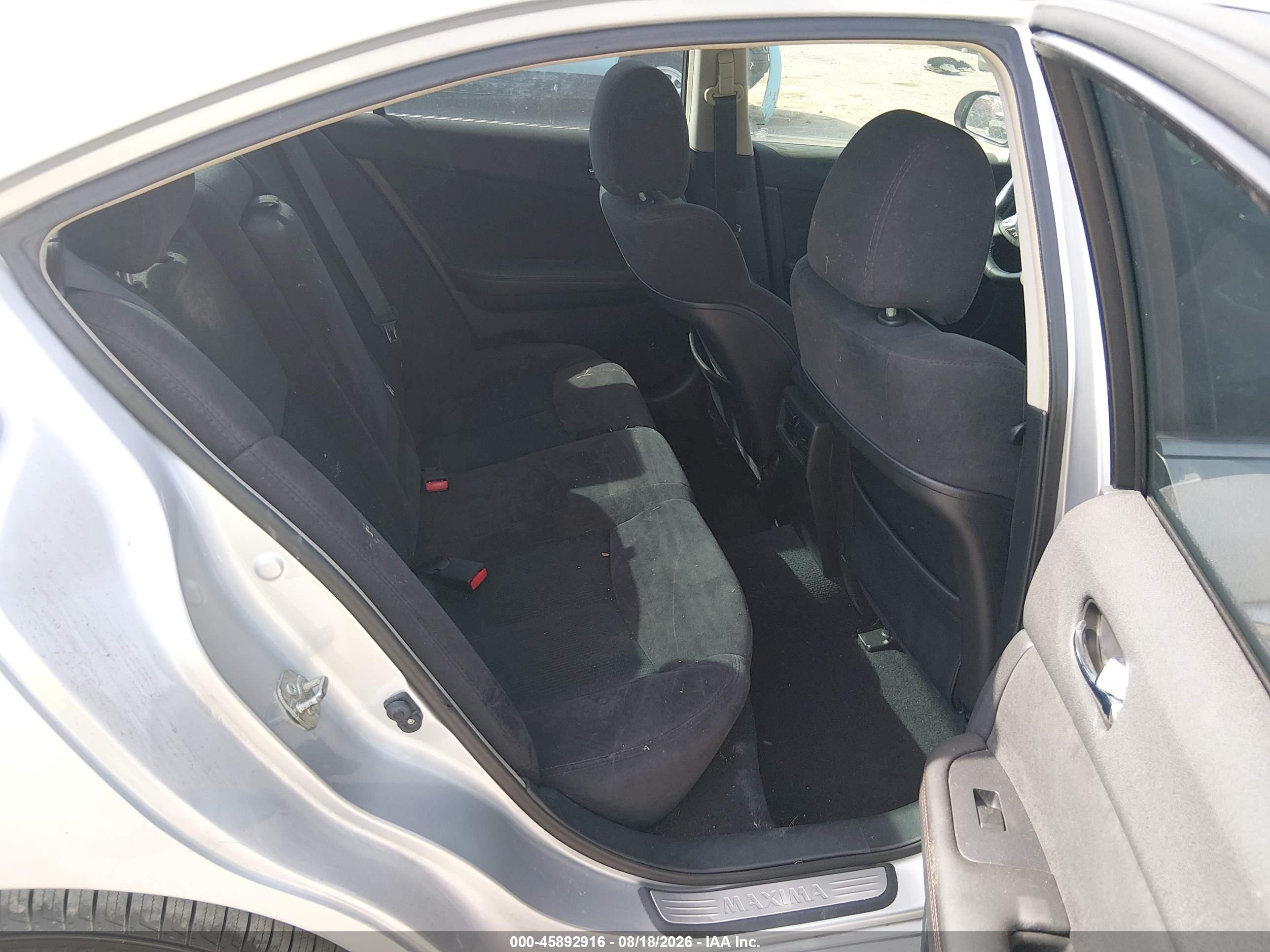 2012 Nissan Maxima 3.5 S Silver vin: 1N4AA5AP8CC838912