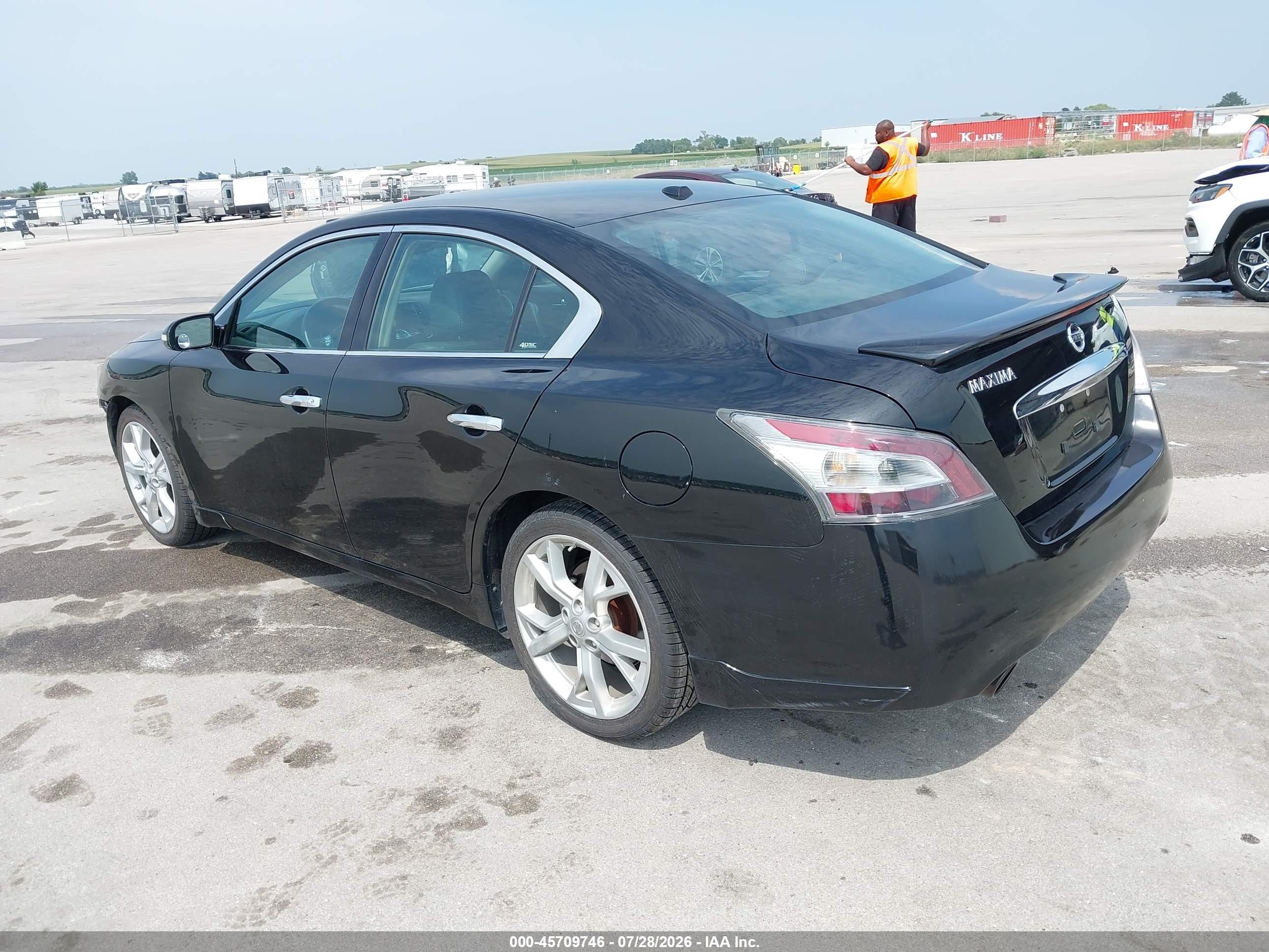 2012 Nissan Maxima 3.5 Sv Черный vin: 1N4AA5AP8CC850929