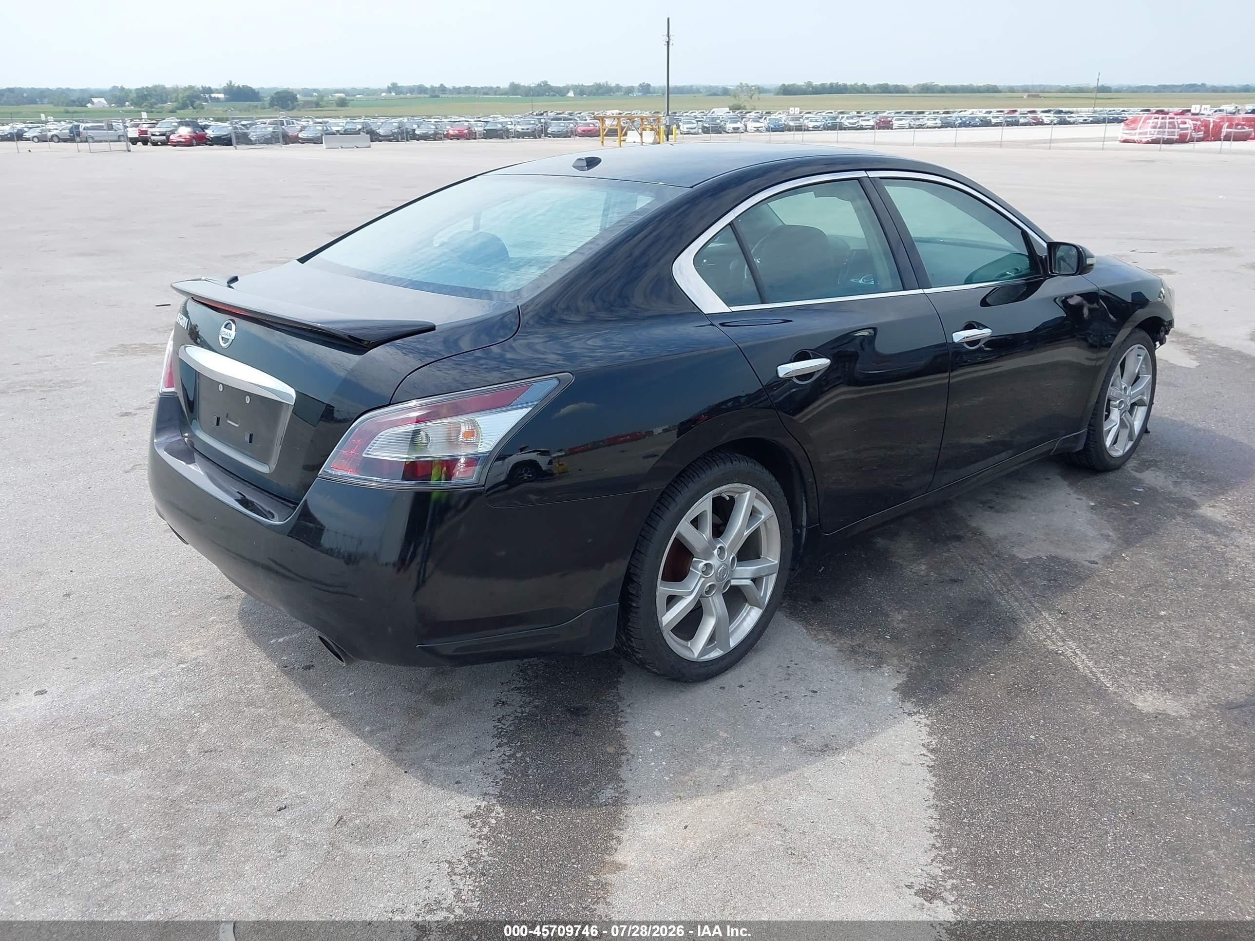 2012 Nissan Maxima 3.5 Sv Черный vin: 1N4AA5AP8CC850929