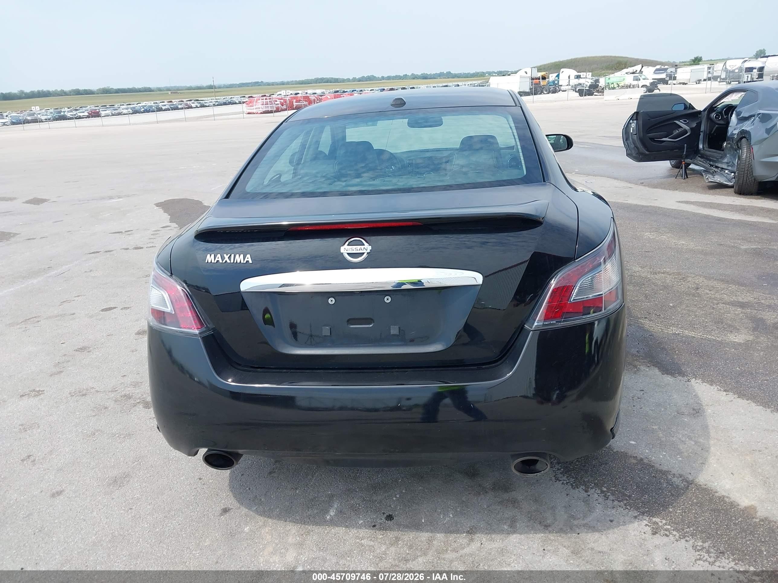 2012 Nissan Maxima 3.5 Sv Черный vin: 1N4AA5AP8CC850929