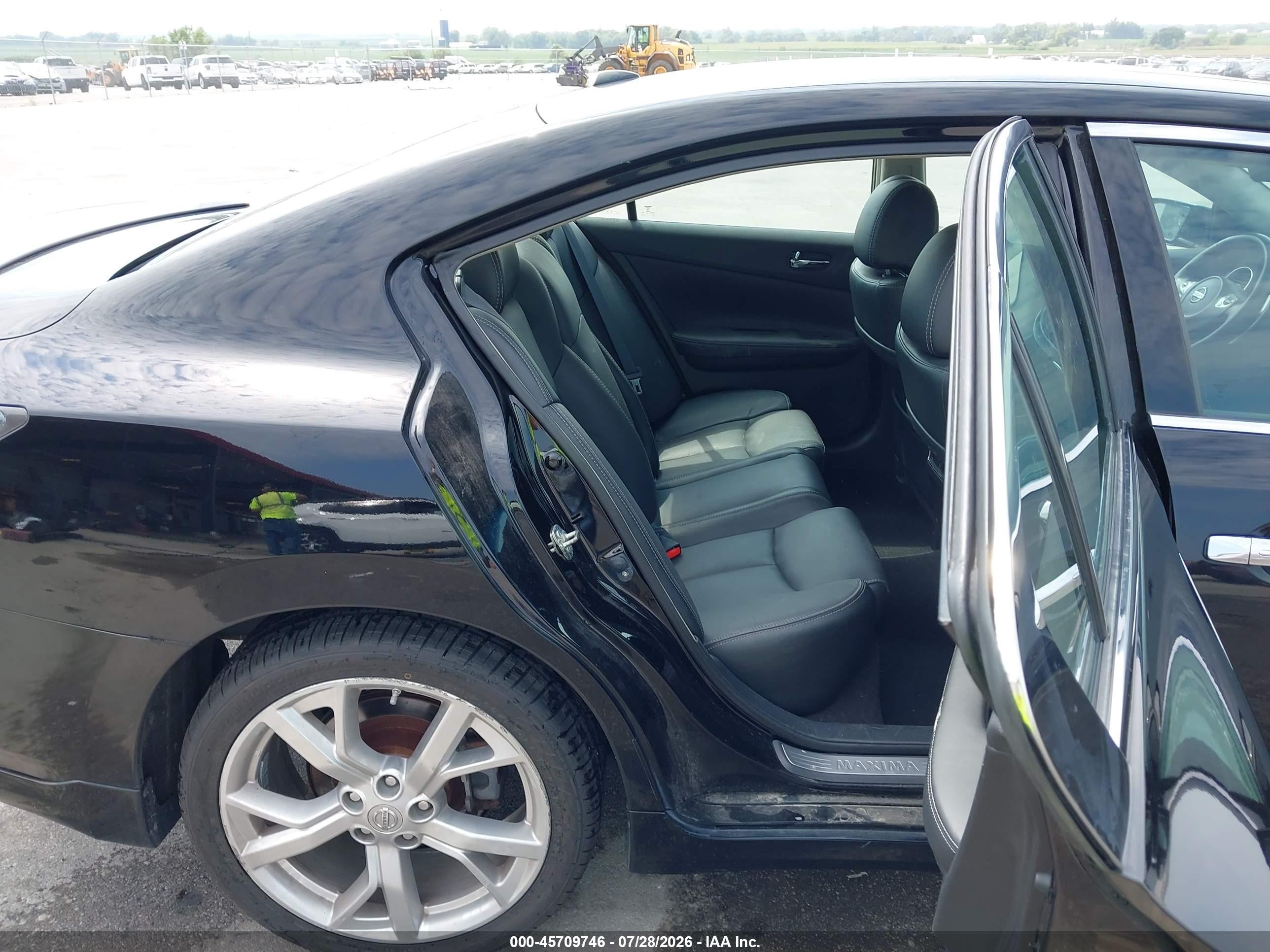 2012 Nissan Maxima 3.5 Sv Черный vin: 1N4AA5AP8CC850929